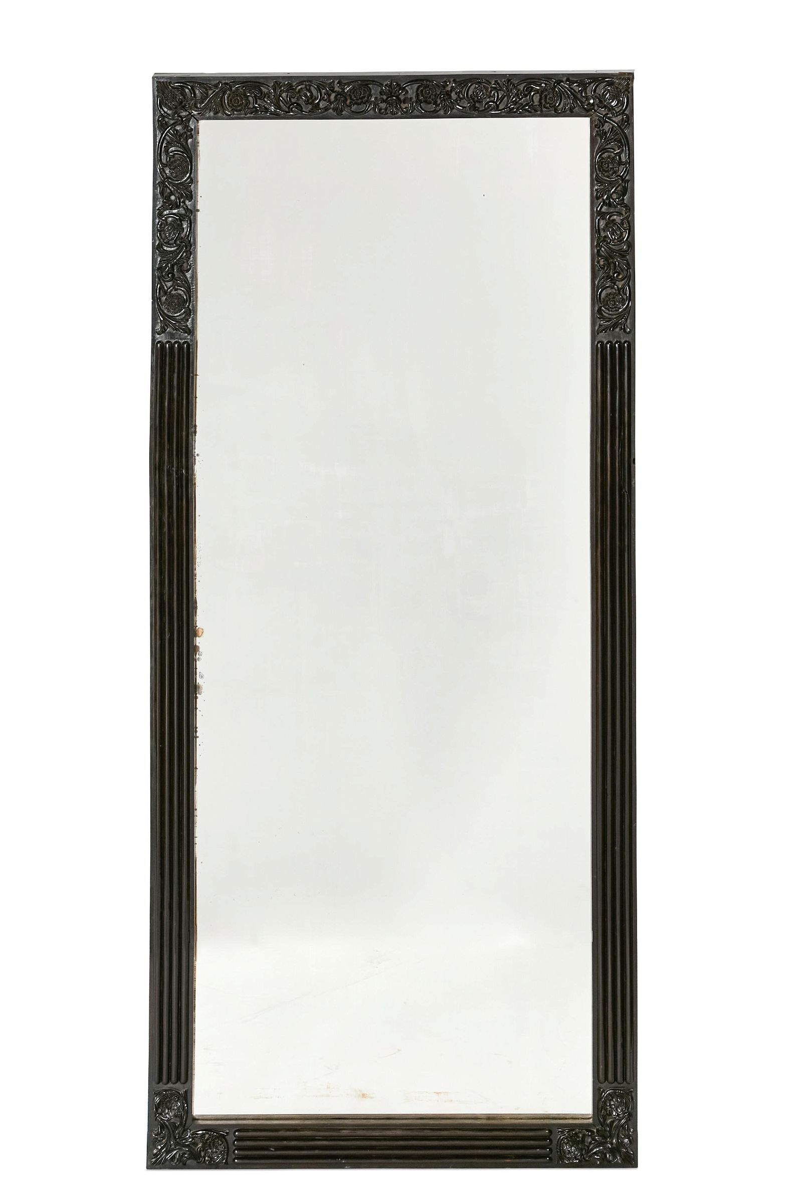 AN ANGLO INDIAN CARVED EBONY MIRRORAn 2fb263d