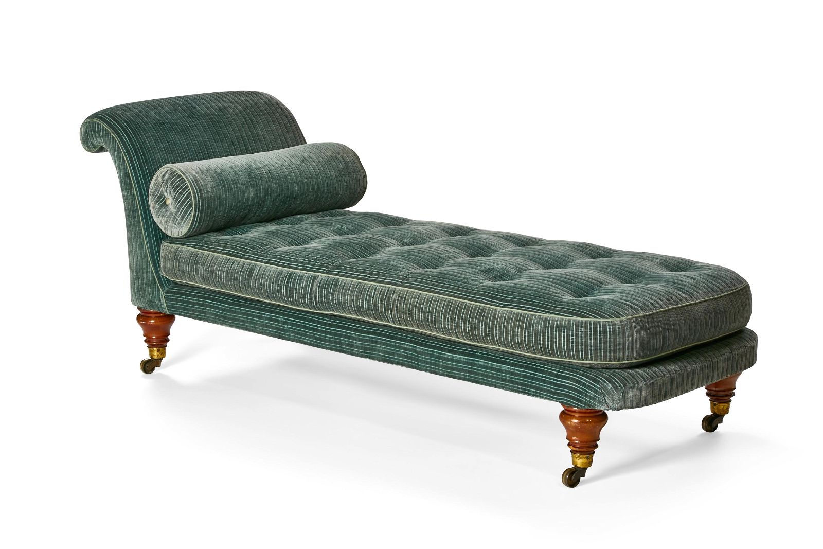 A VICTORIAN UPHOLSTERED CHAISE 2fb264f