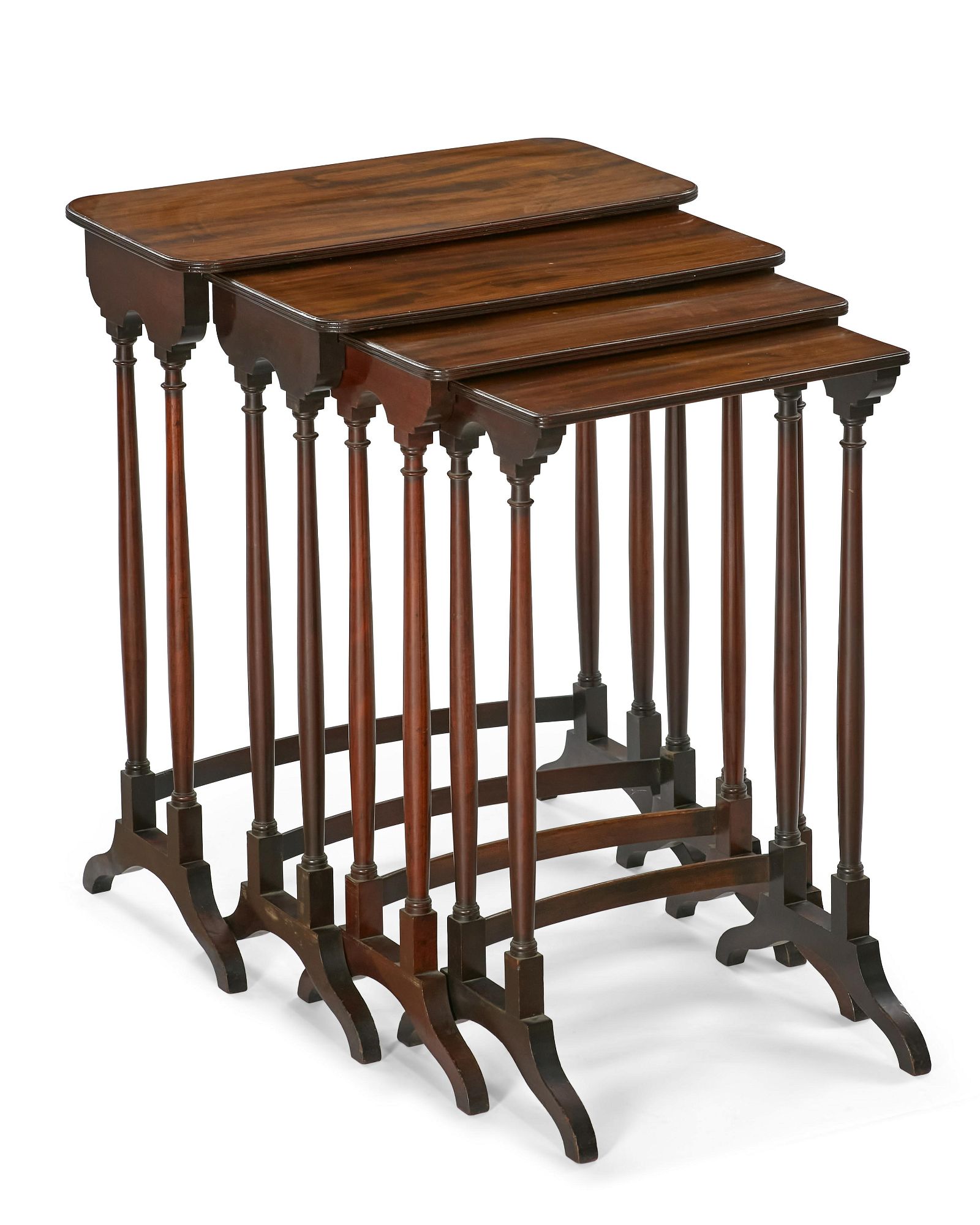 A NEST OF FOUR REGENCY MAHOGANY 2fb2620