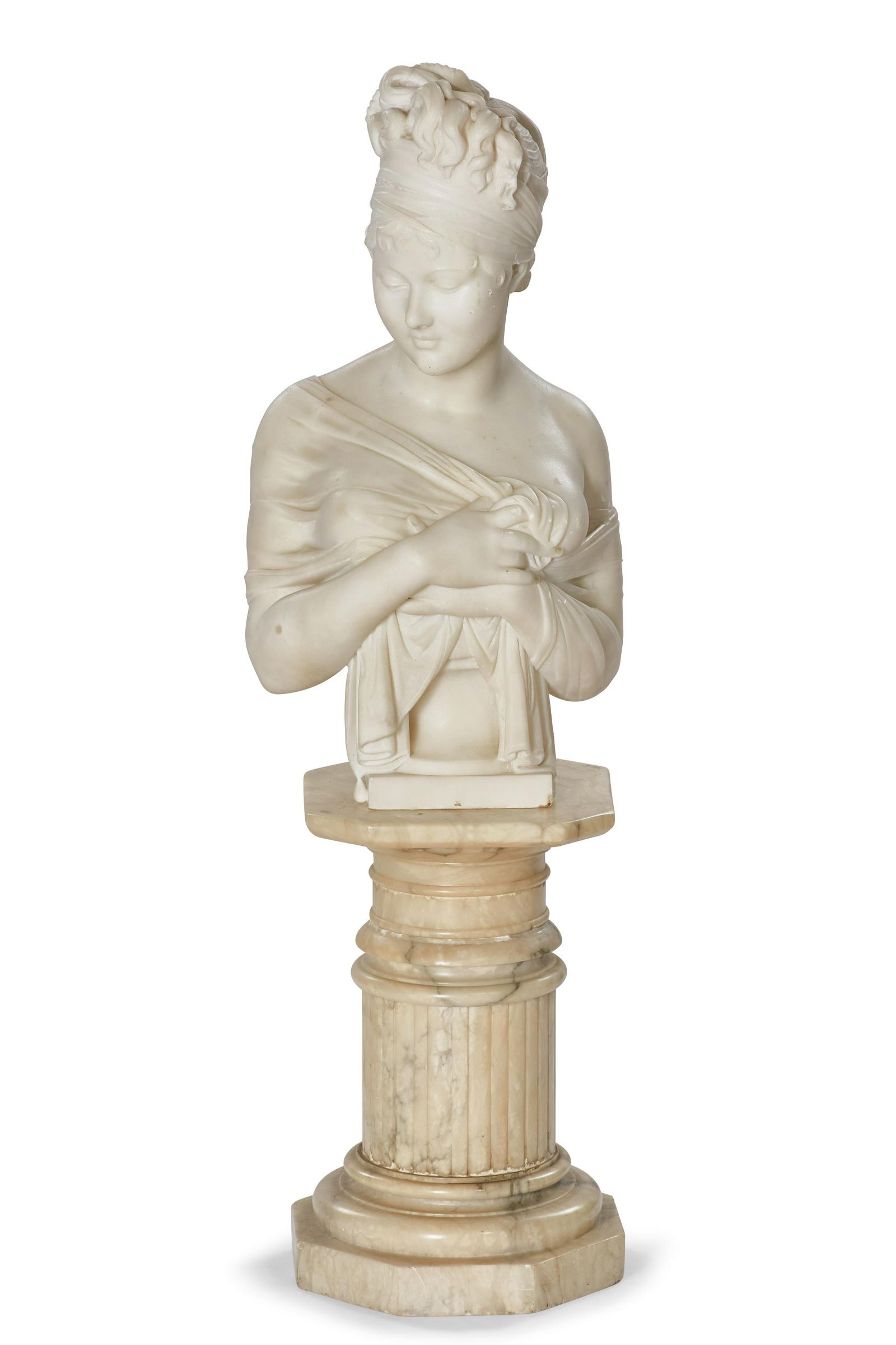 FRENCH MARBLE BUST OF MADAME RECAMIER  2fb266e