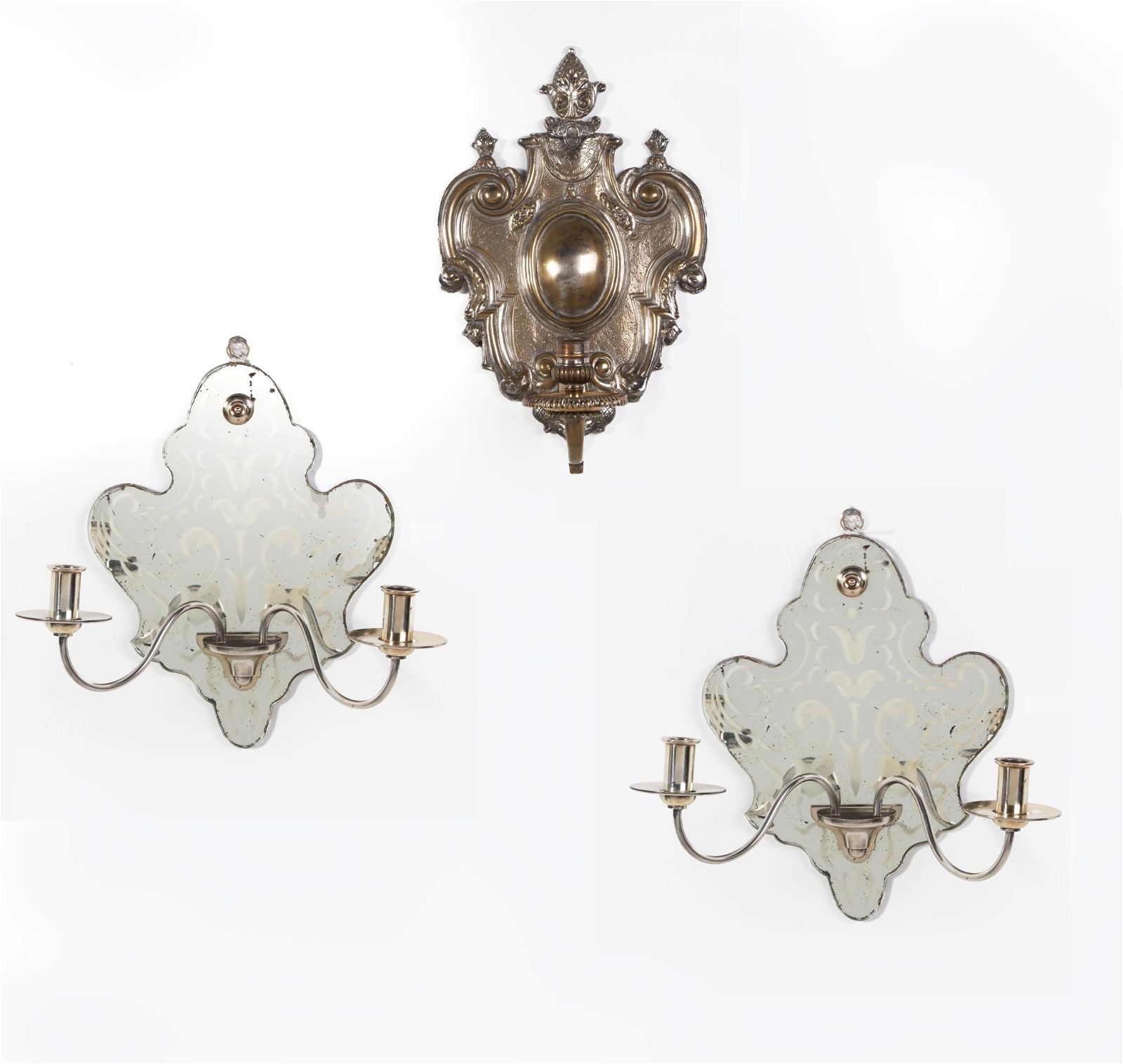A PAIR OF BAROQUE STYLE WALL LIGHTS 2fb27b2
