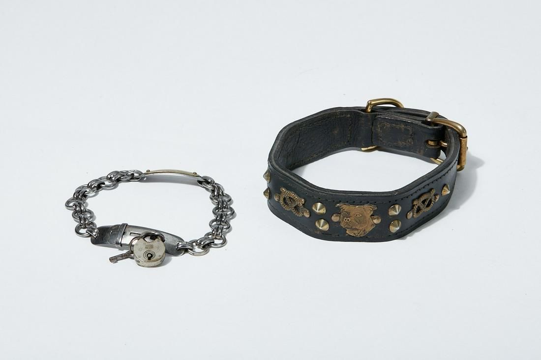 TWO VICTORIAN DOG COLLARS SECOND 2fb2896