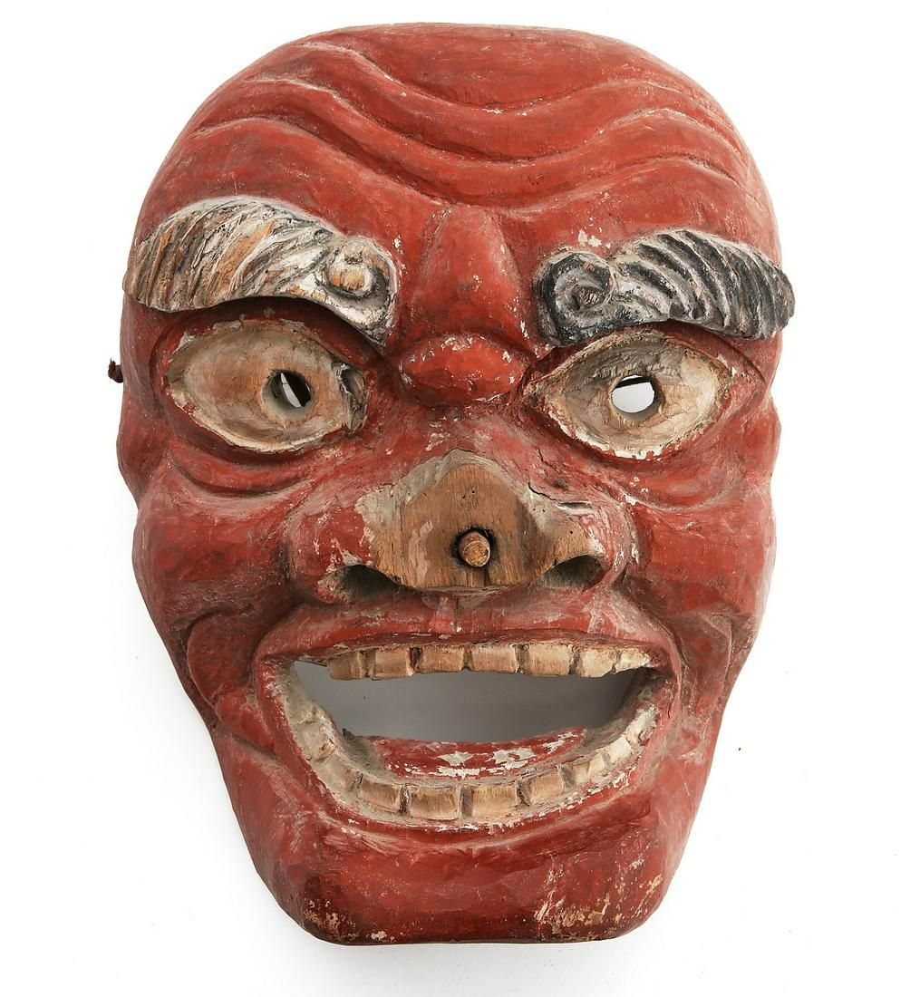 A JAPANESE NOH MASK OF AN ONI OR 2fb28d9