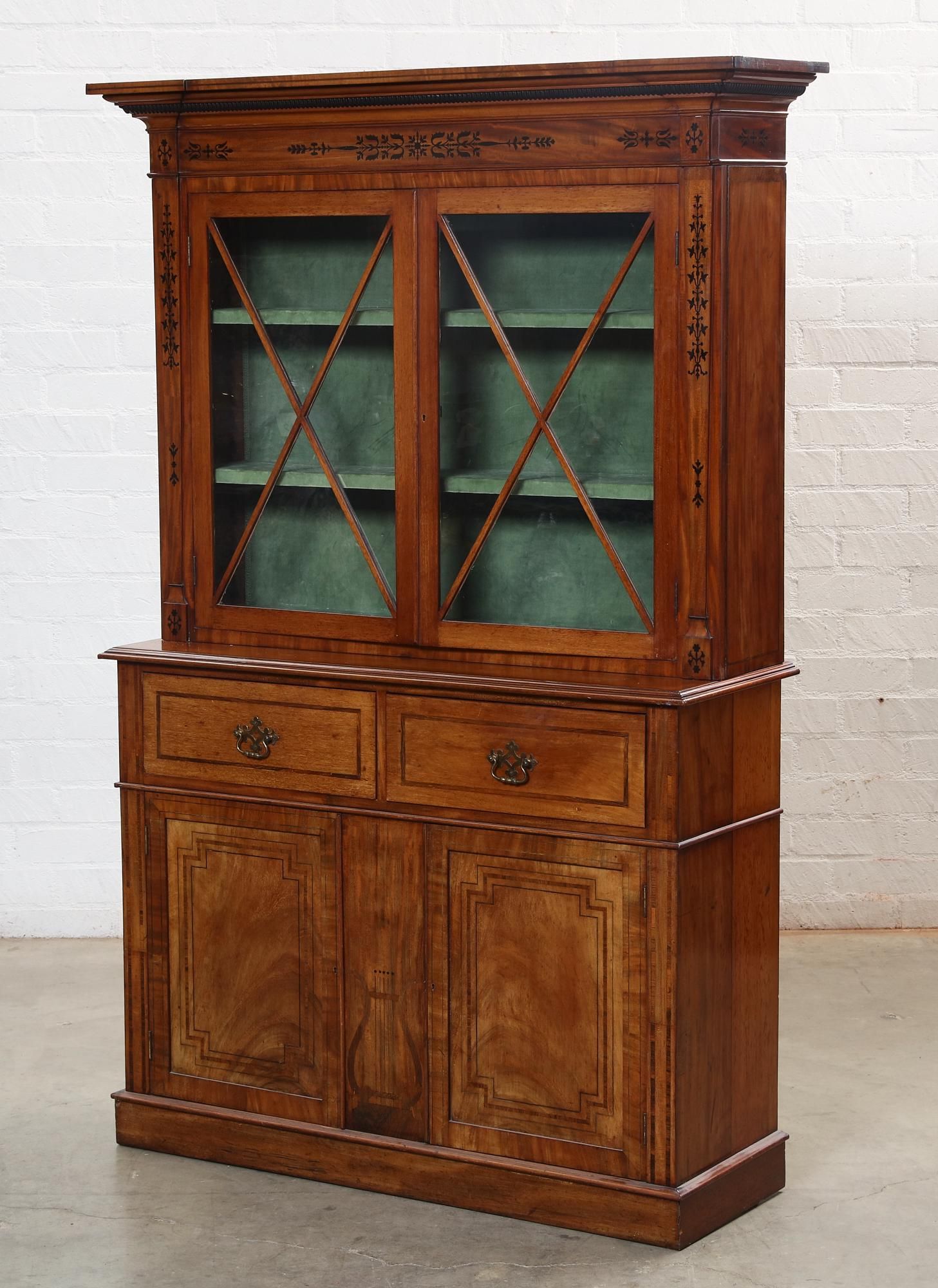 A NEOCLASSICAL STYLE MAHOGANY VITRINE 2fb299b