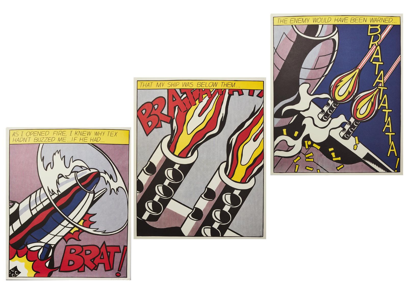 ROY LICHTENSTEIN AS I OPENED FIRE 2fb29a2