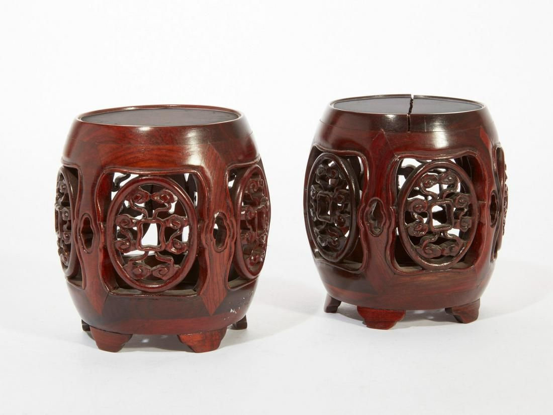 A PAIR OF CHINESE MINIATURE HARDWOOD 2fb2a13