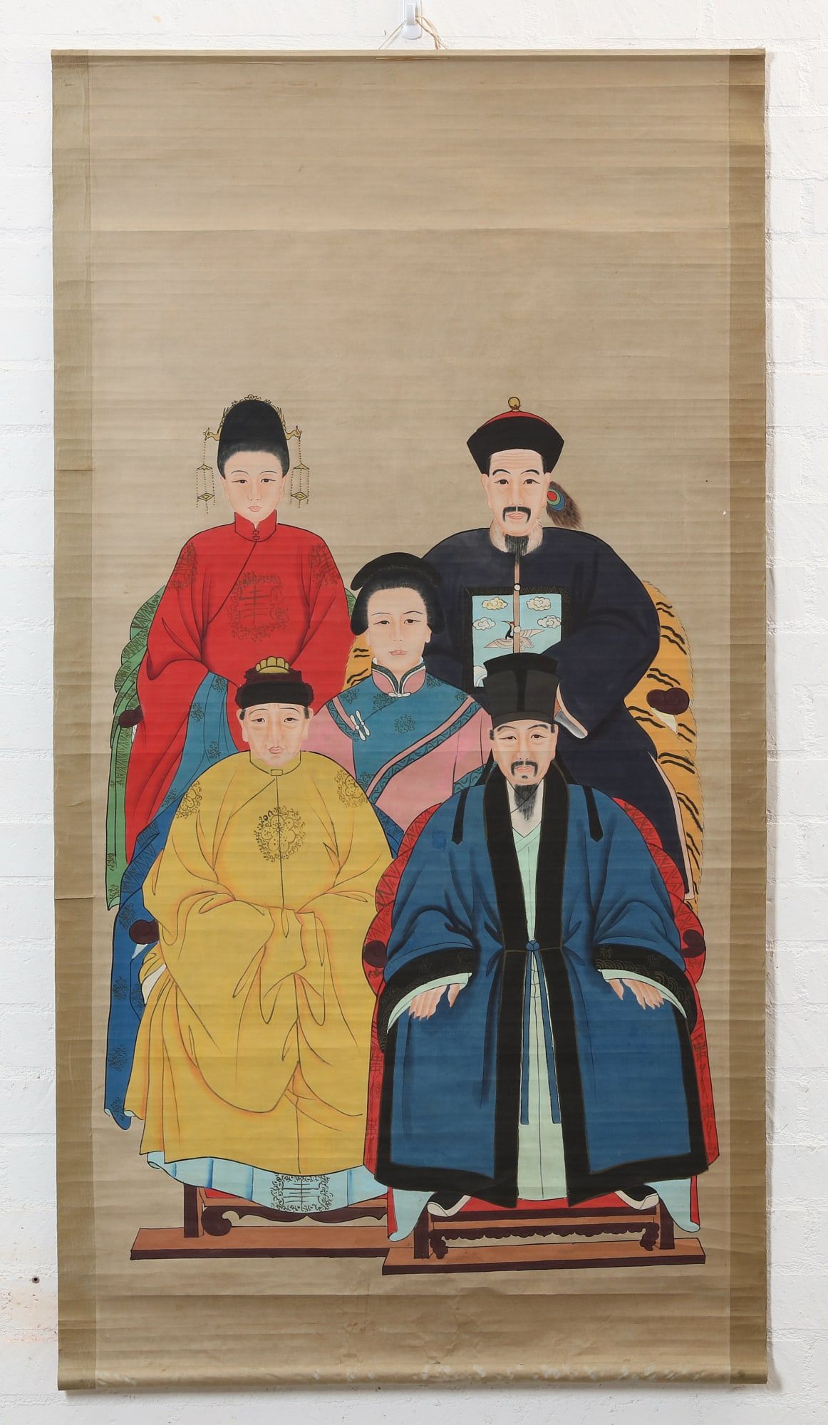 A CHINESE GROUP ANCESTOR PORTRAIT 2fb2abf