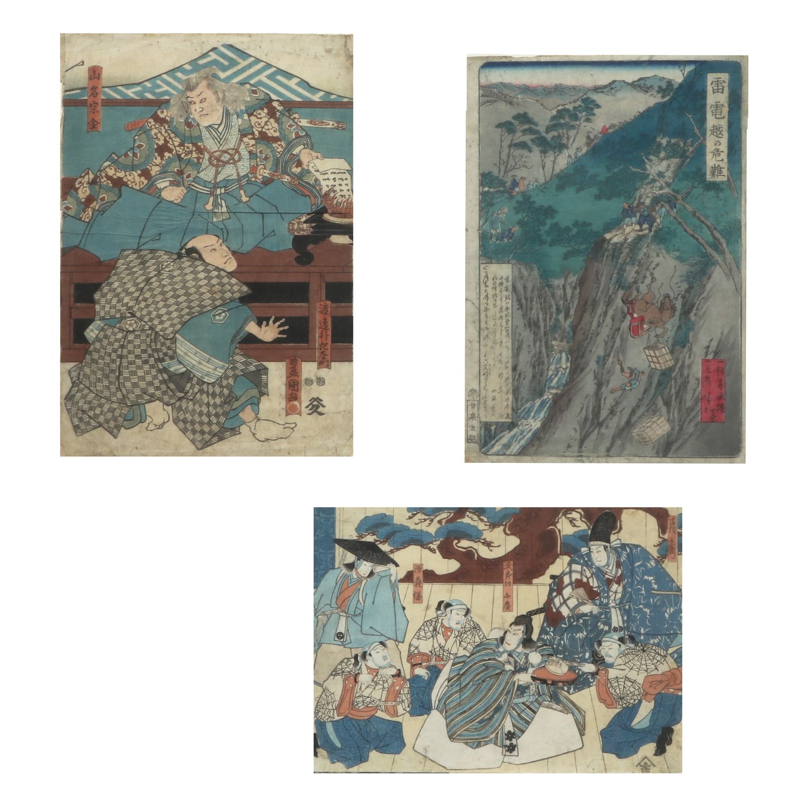 UTAGAWA KUNISADA, WOODBLOCK PRINTS (3)Utagawa