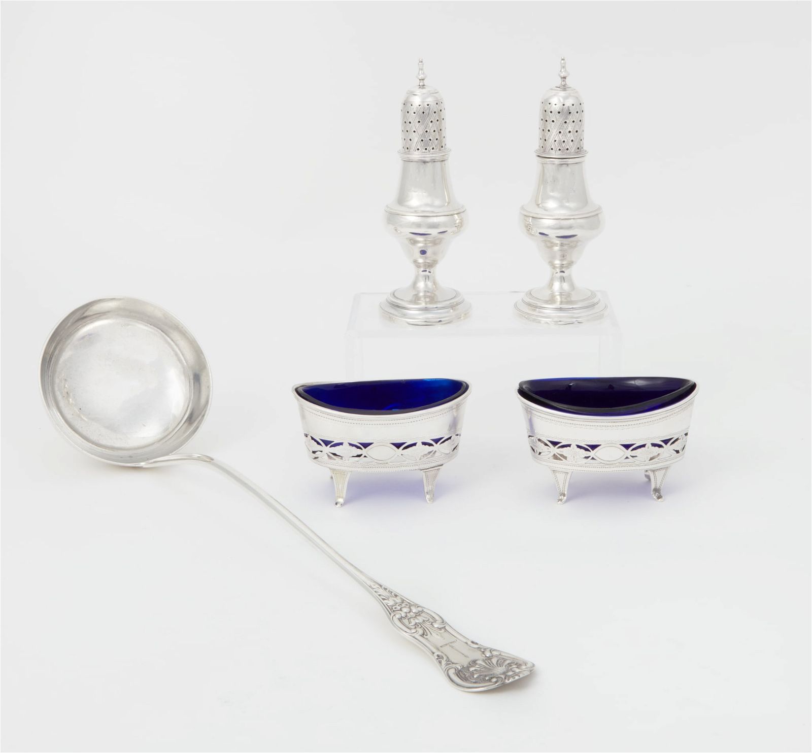 FIVE BRITISH STERLING SILVER TABLEWARESFive