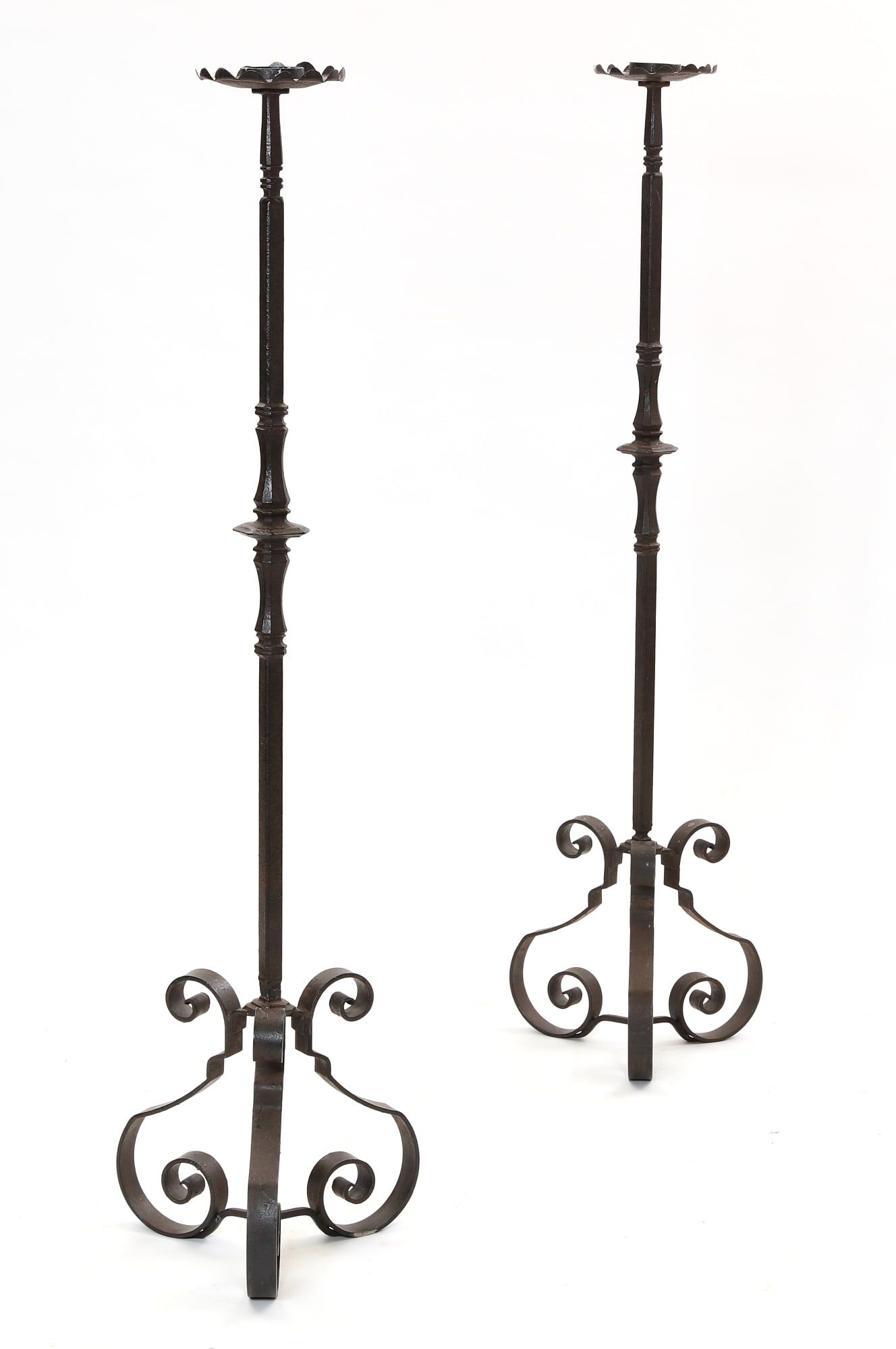 A PAIR OF BAROQUE STYLE WROUGHT 2fb2c46