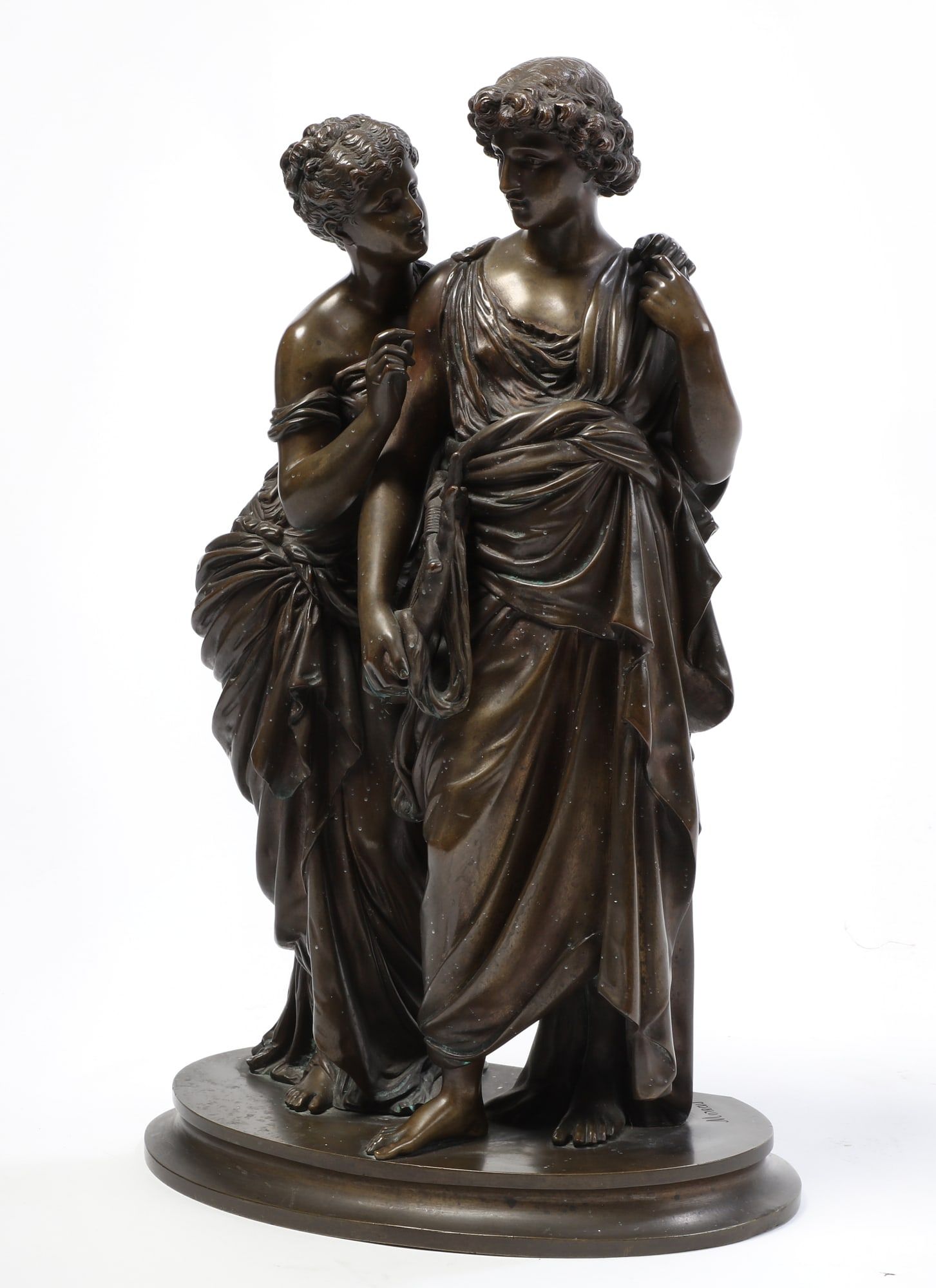 A FRENCH BRONZE FIGURAL GROUP  2fb2d58