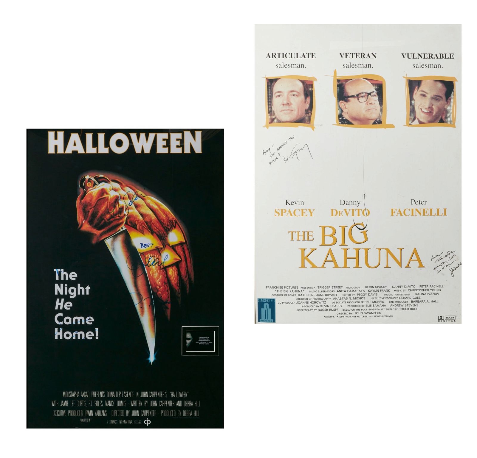 SIGNED POSTERS THE BIG KAHUNA AND 2fb2d7c