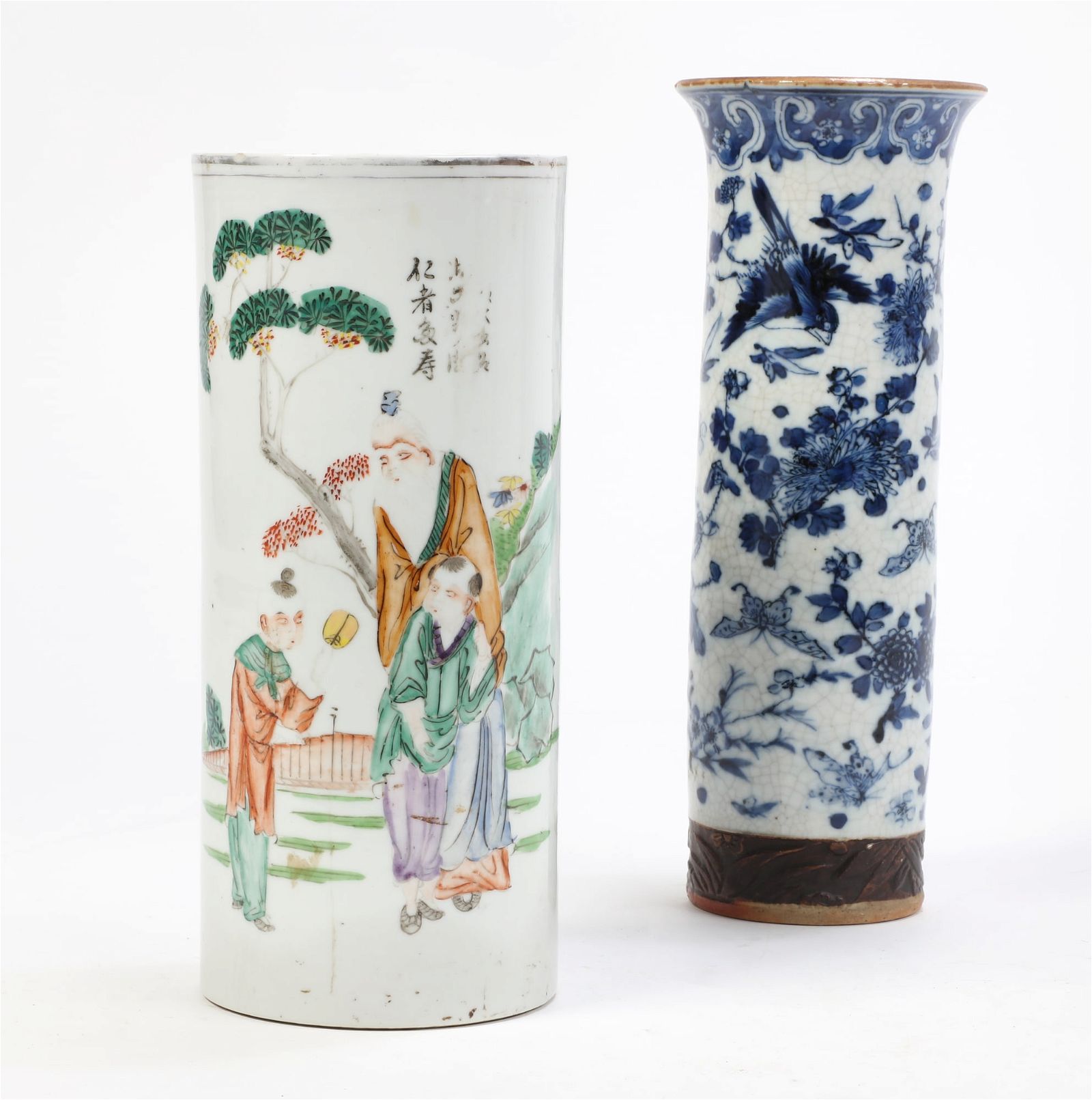 TWO CHINESE PORCELAIN CYLINDER 2fb2ea8