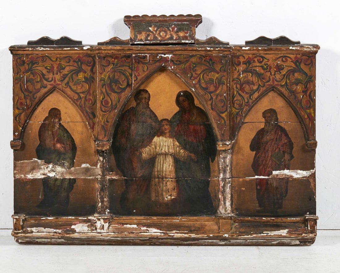 A NORTH EUROPEAN BAROQUE ALTAR PANEL