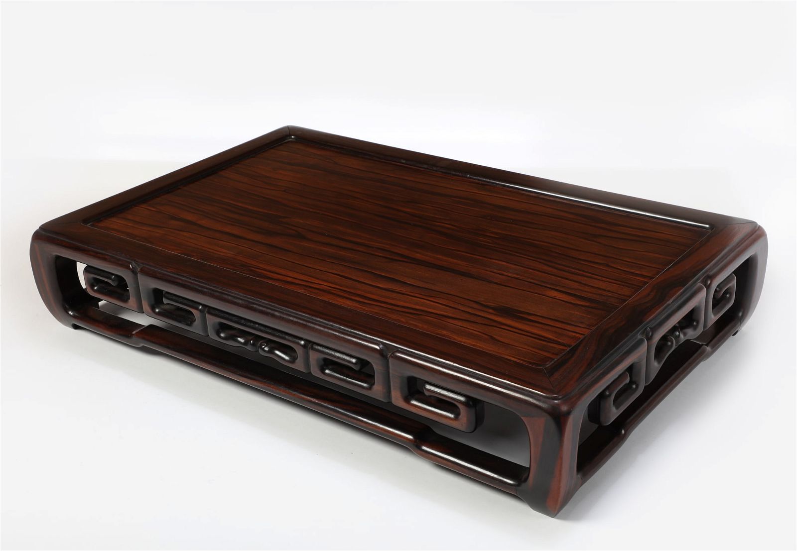 A CHINESE HARDWOOD TEA TABLEA Chinese