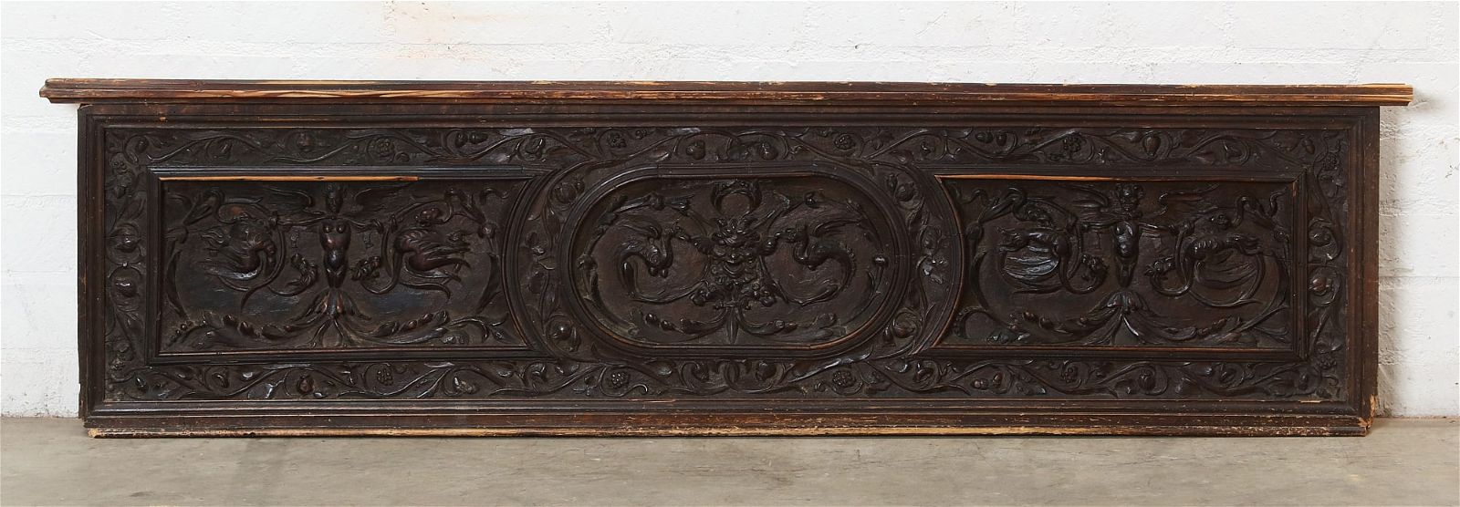 AN ITALIAN BAROQUE STAINED WALNUT 2fb2f64