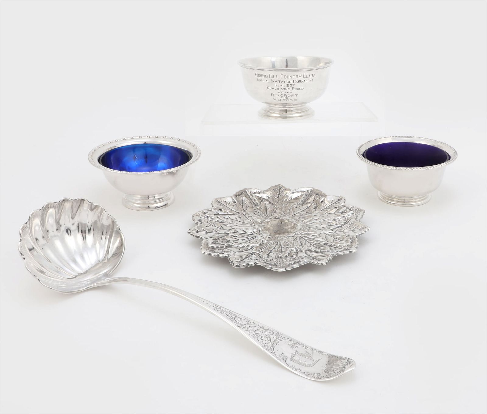 FIVE AMERICAN AND CANADIAN SILVER TABLEWARESA