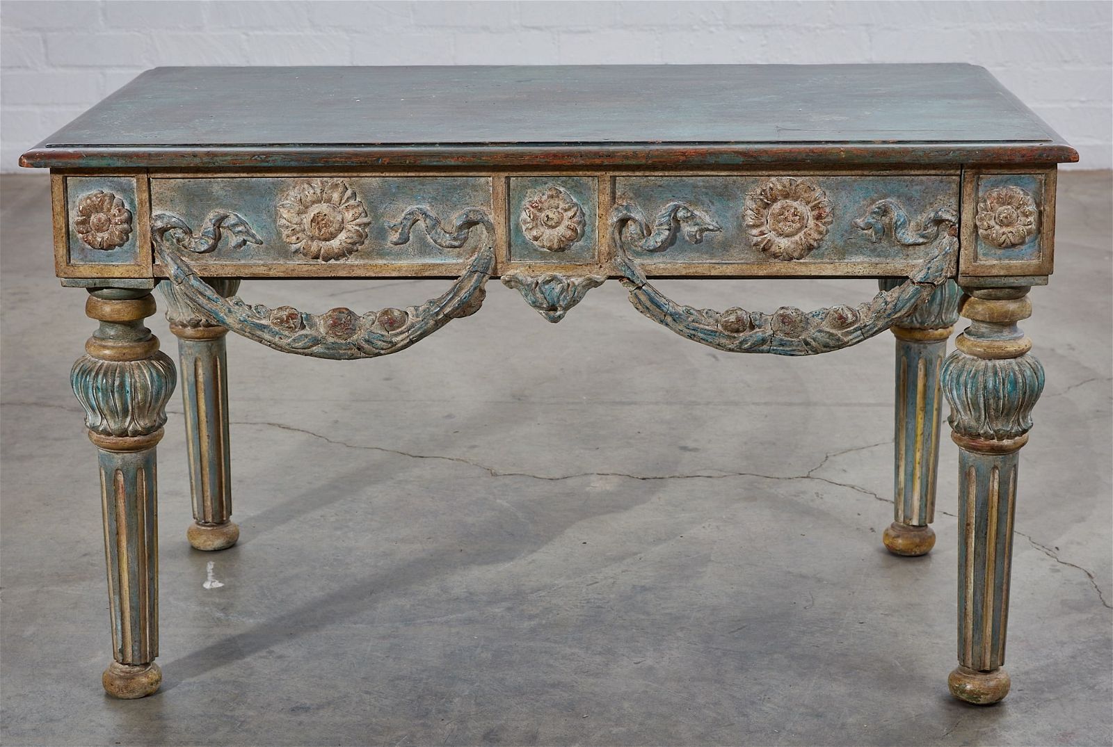 A LOUIS XVI STYLE PAINTED LOW 2fb301b