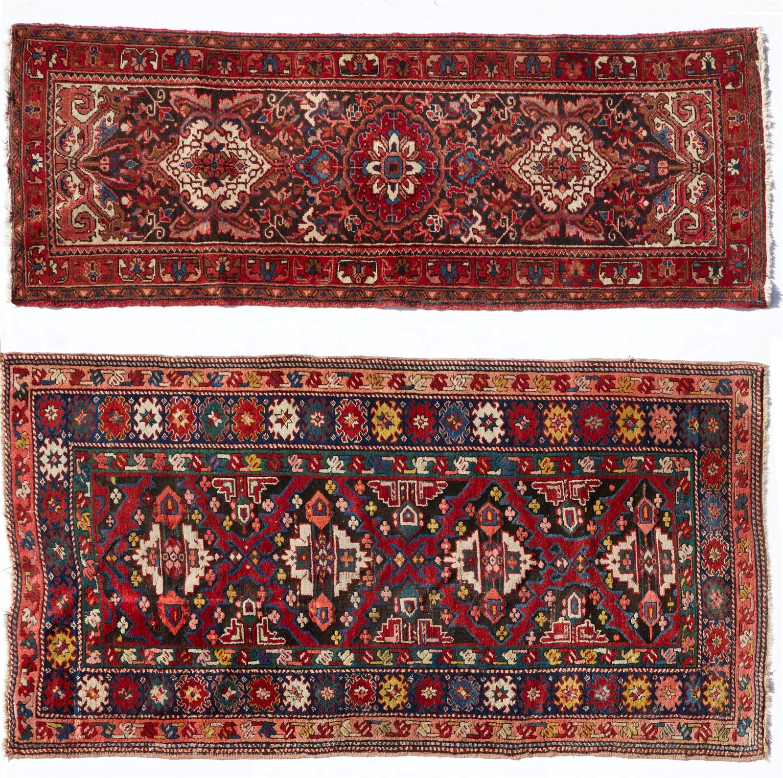 A HERIZ AND A KARABAGH RUG, PERSIA AND