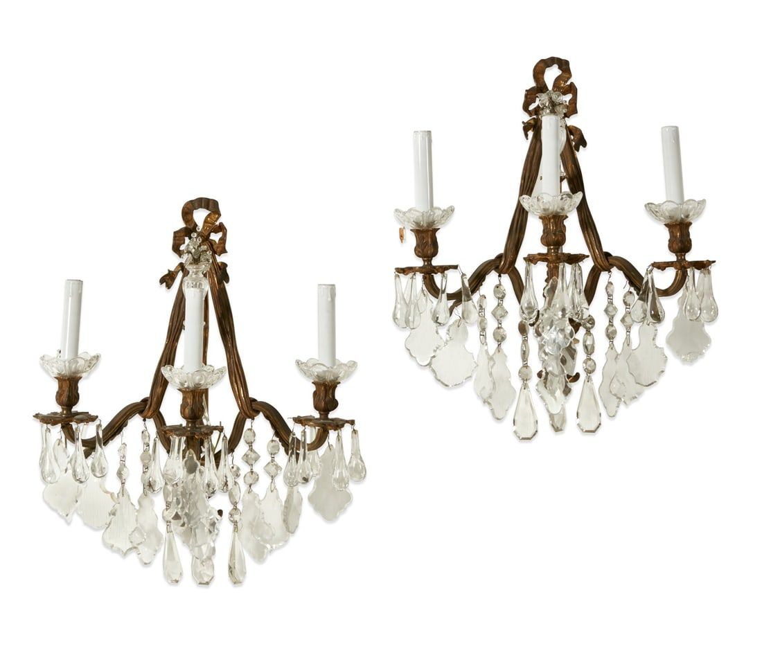 A PAIR OF LOUIS XV STYLE WALL LIGHTS  2fb3094