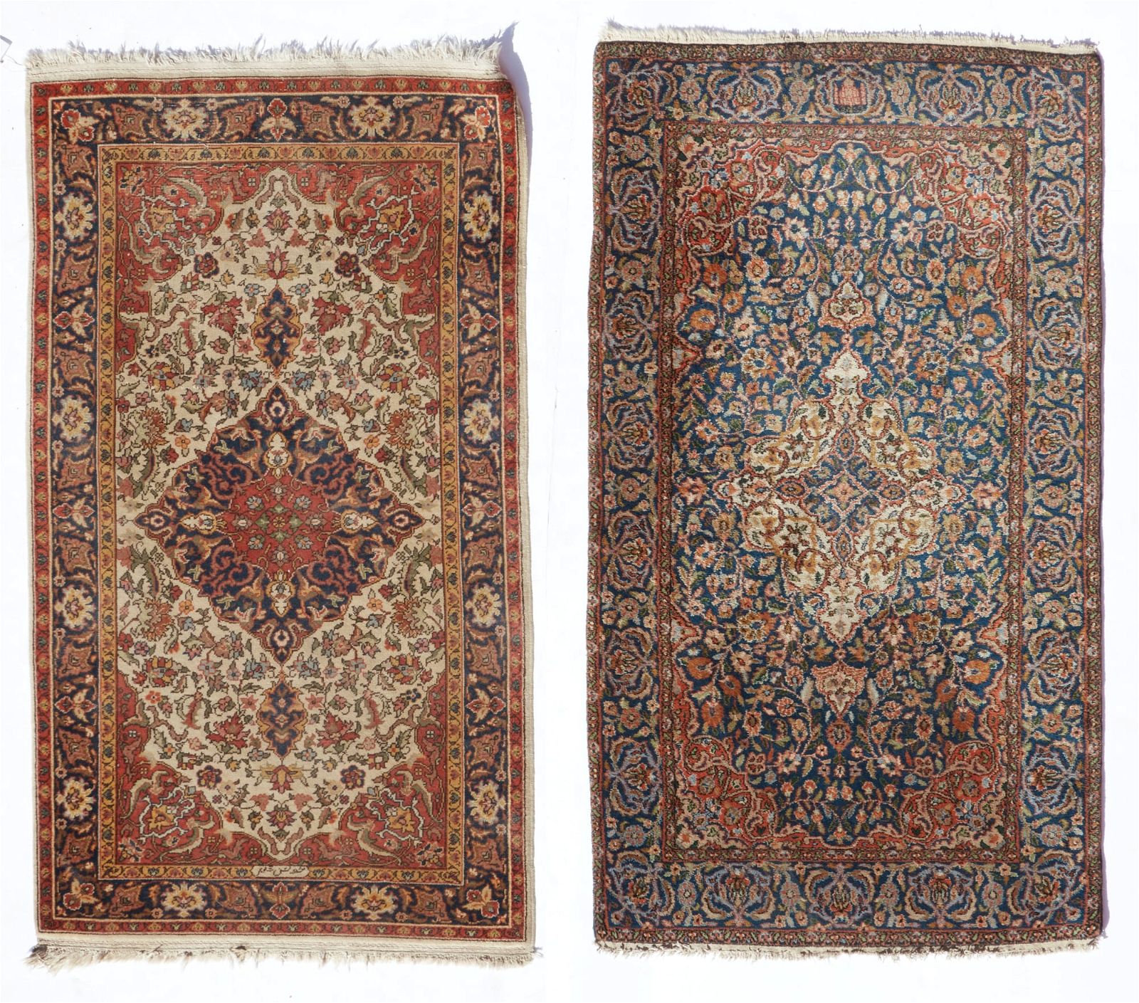 TWO KASHAN RUGSTwo Kashan rugseach 2fb3139