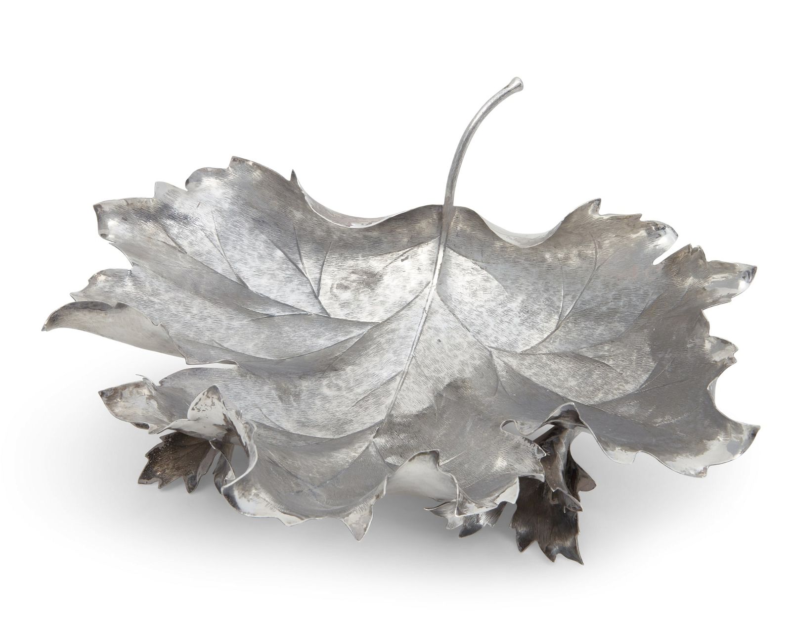 A BUCCELLATI STERLING SILVER LEAF FORM