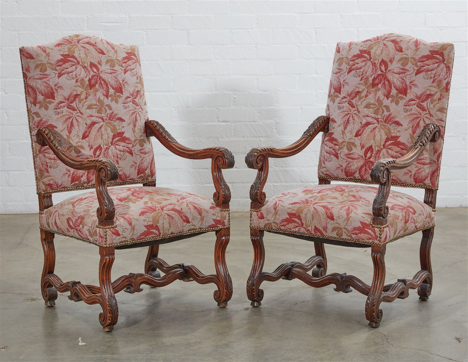 A PAIR OF LOUIS XIII STYLE  BEECHWOOD