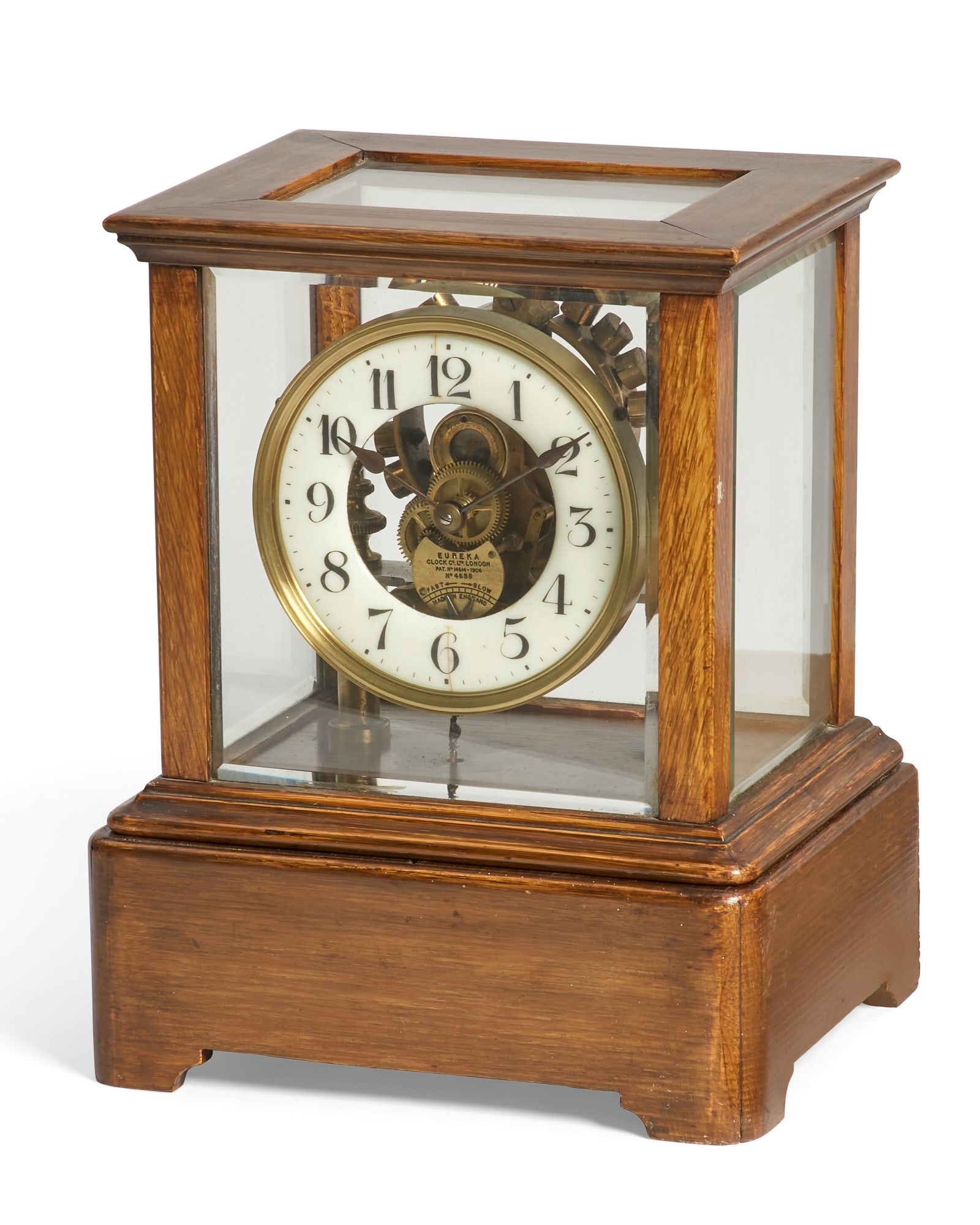 A EUREKA CLOCK CO ELECTRIC CLOCK IN