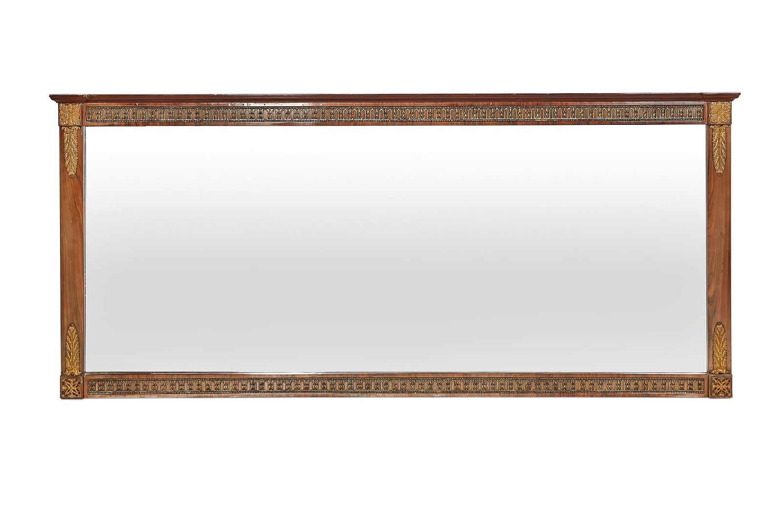 A NEOCLASSICAL STYLE WALNUT OVERMANTEL 2fb31f9