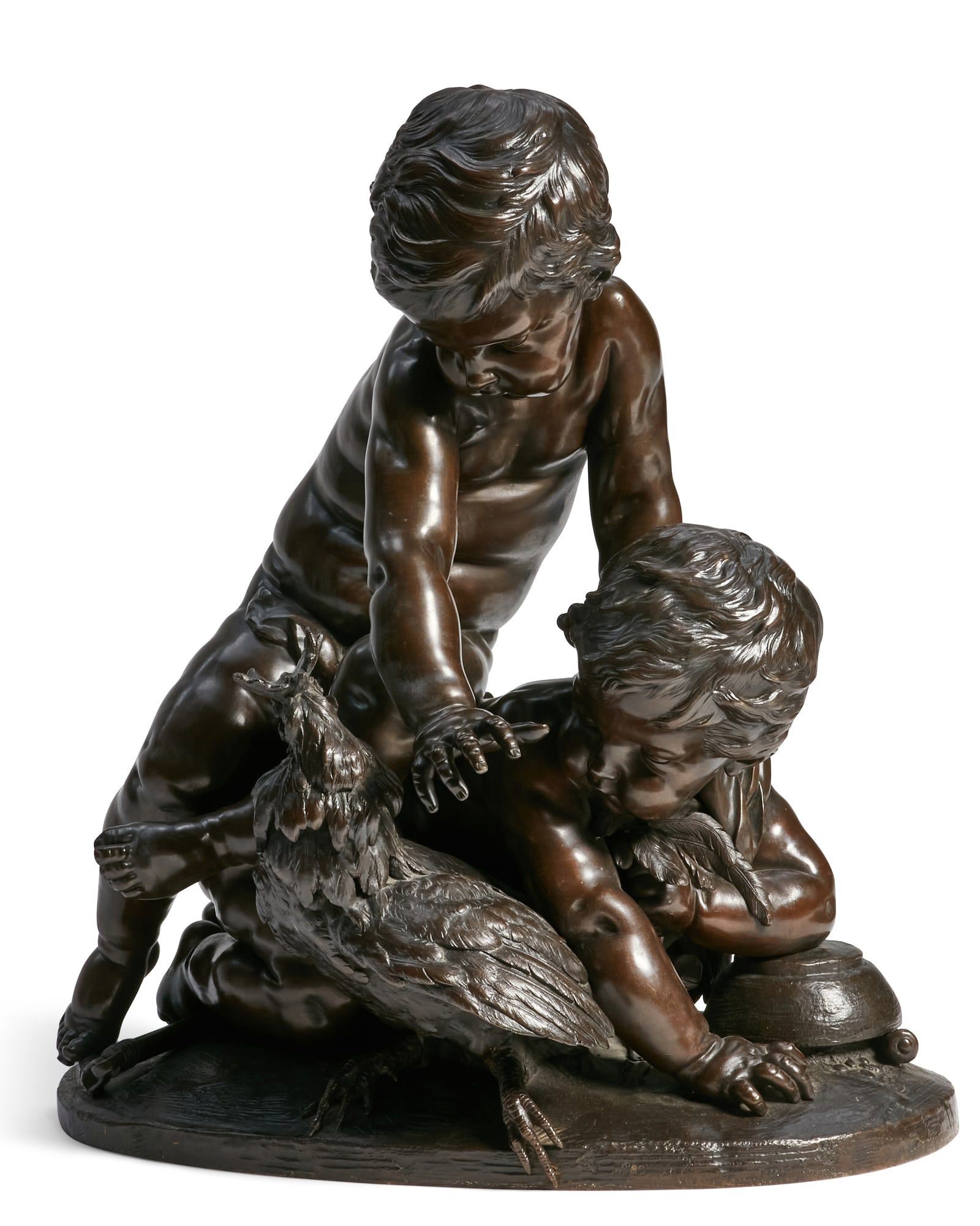 CONTINENTAL BRONZE GROUP OF PUTTI 2fb3202