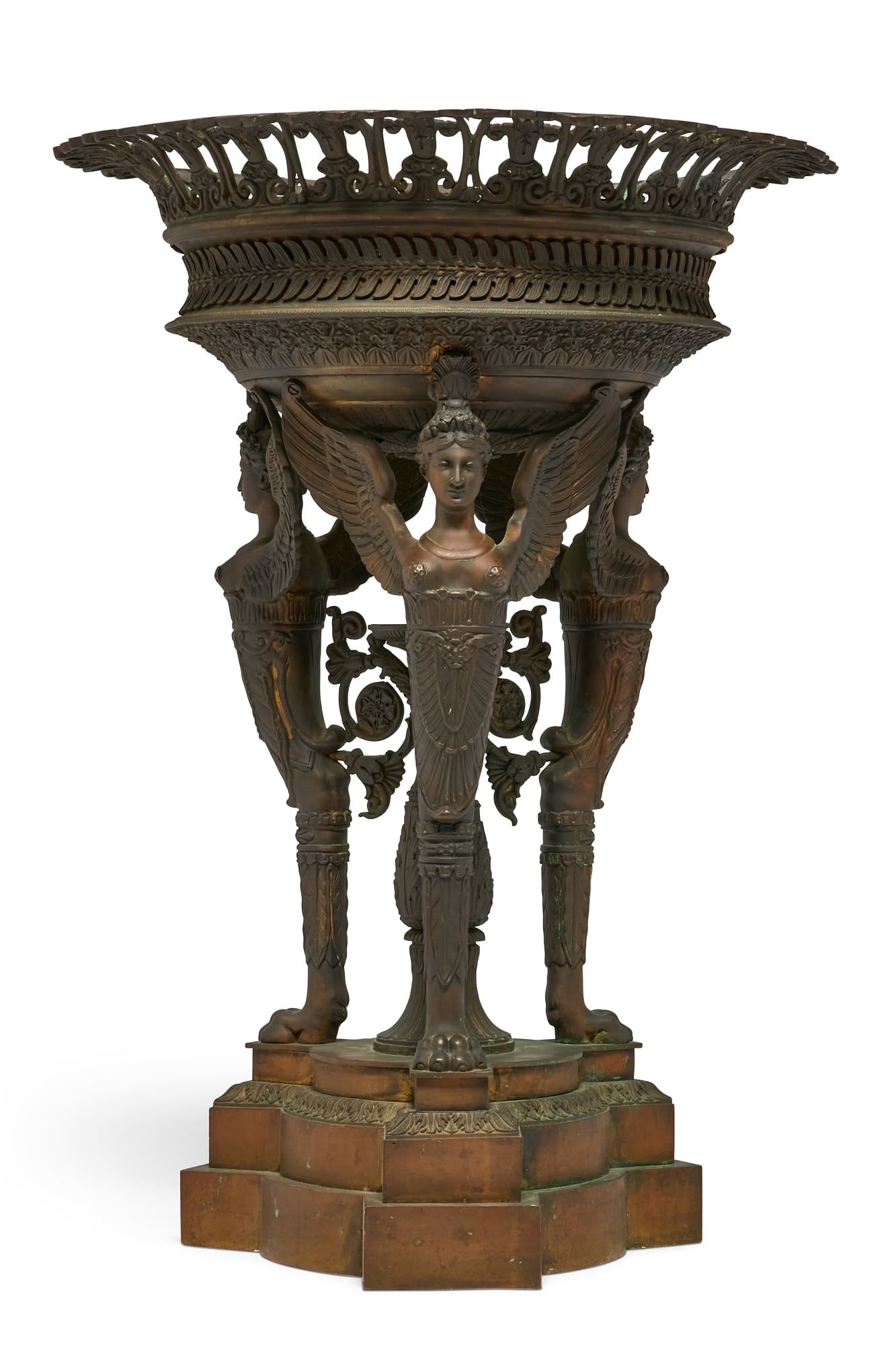 AN EMPIRE BRONZE FIGURAL CENTERPIECE 2fb31cb