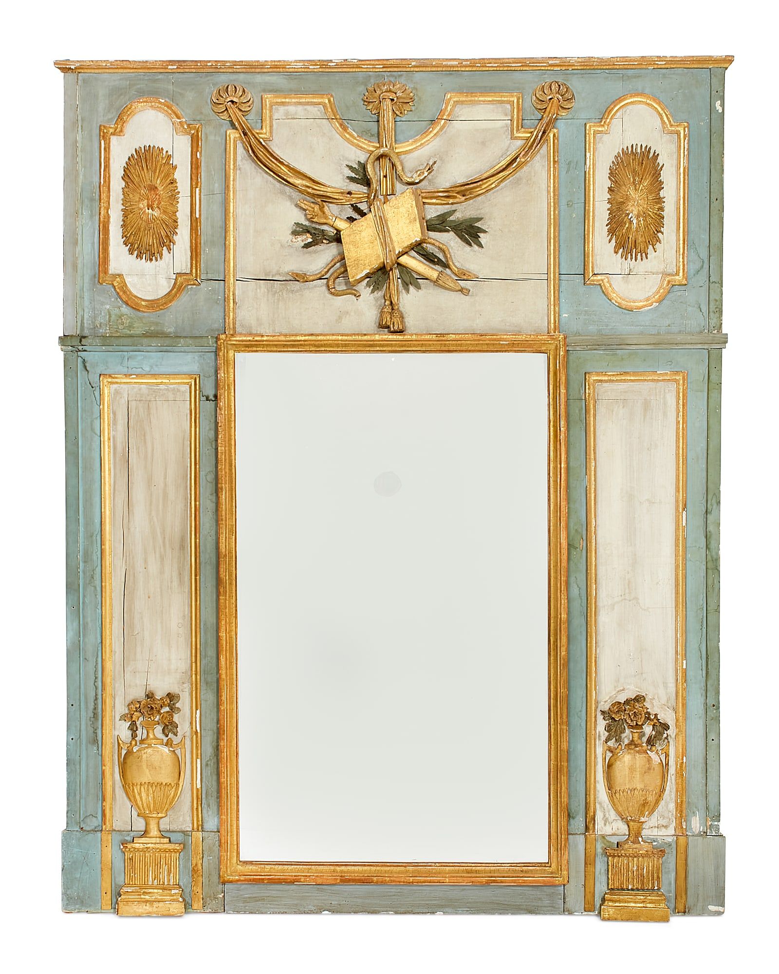 AN ITALIAN NEOCLASSICAL TRUMEAU MIRRORAn