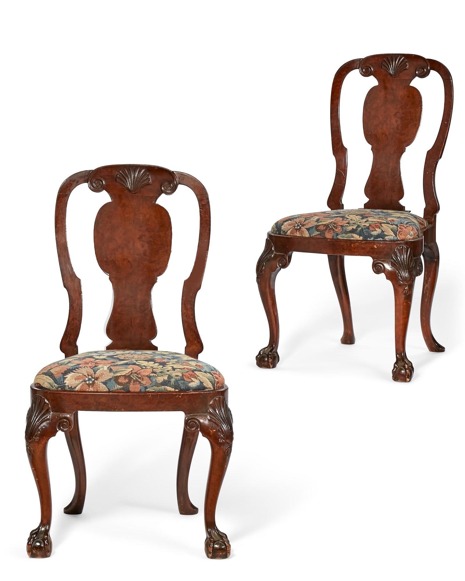 A PAIR OF GEORGE II WALNUT SIDE 2fb326d