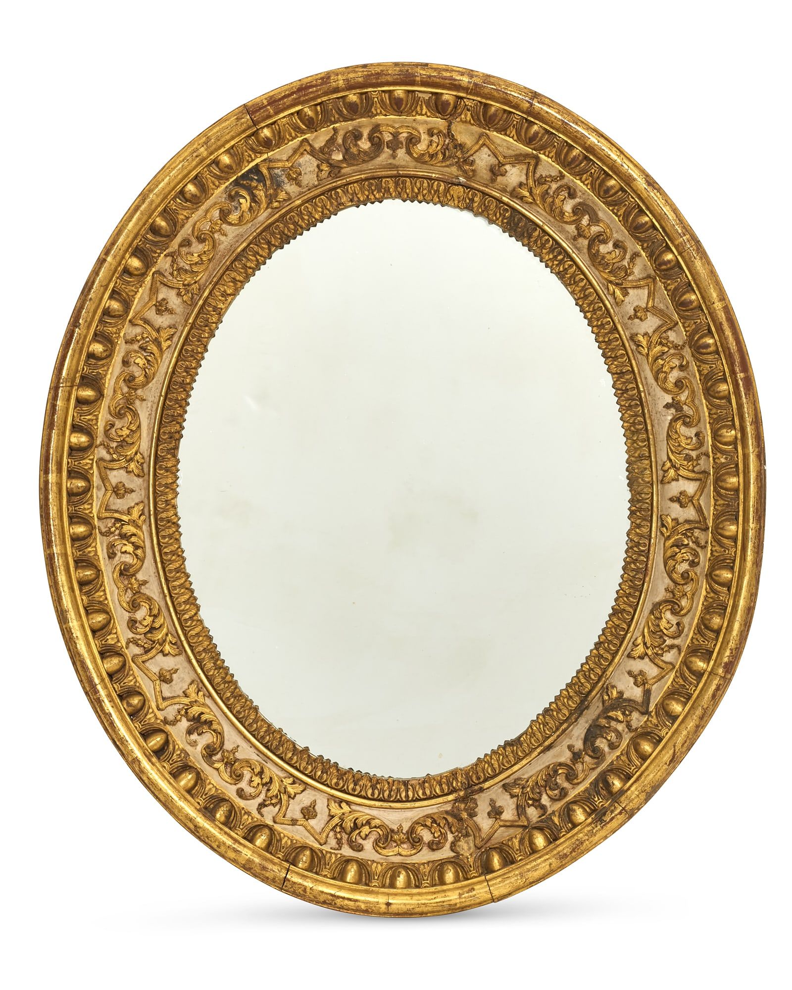 AN ITALIAN NEOCLASSICAL OVAL MIRRORAn 2fb323c