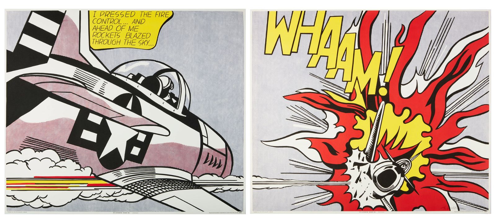 ROY LICHTENSTEIN, WHAAM !, OFFSET LITHOGRAPHRoy