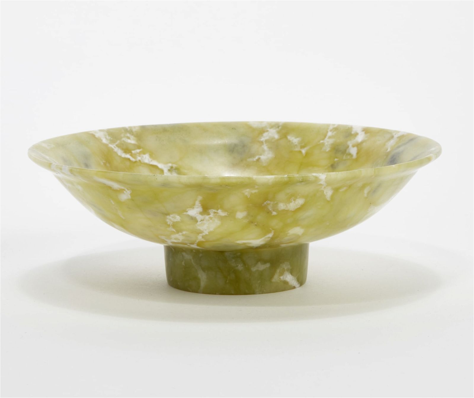A CHINESE HARDSTONE GREEN BOWLA 2fb3364