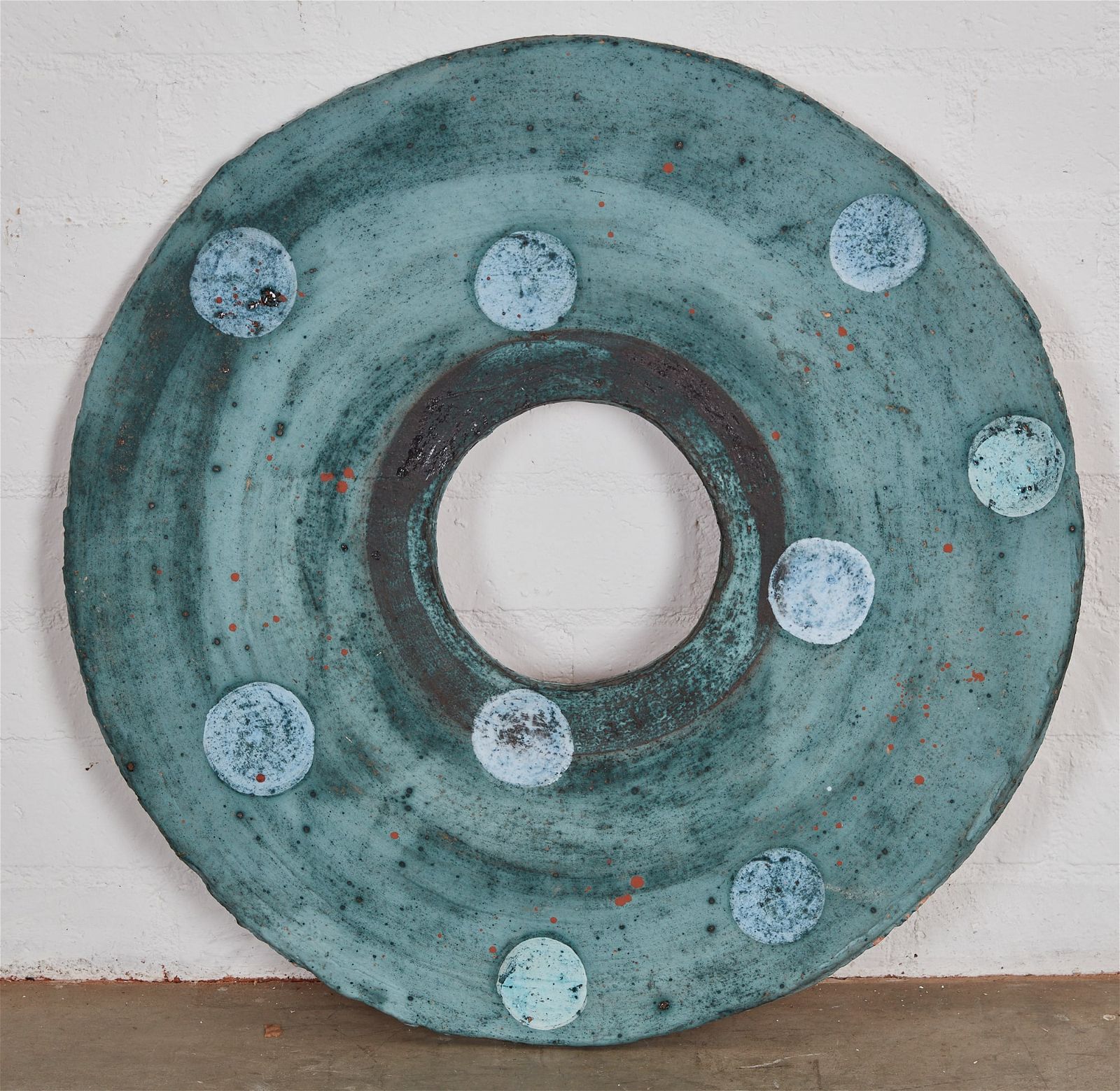 AN ANN FLOCHE BLUE CIRCULAR DISK 2fb343f