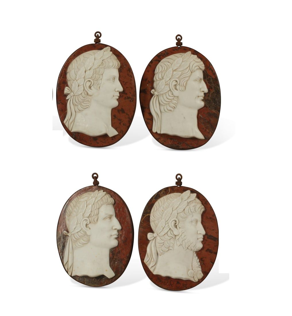 FOUR GRAND TOUR STYLE MARBLE PORTRAIT 2fb35e5