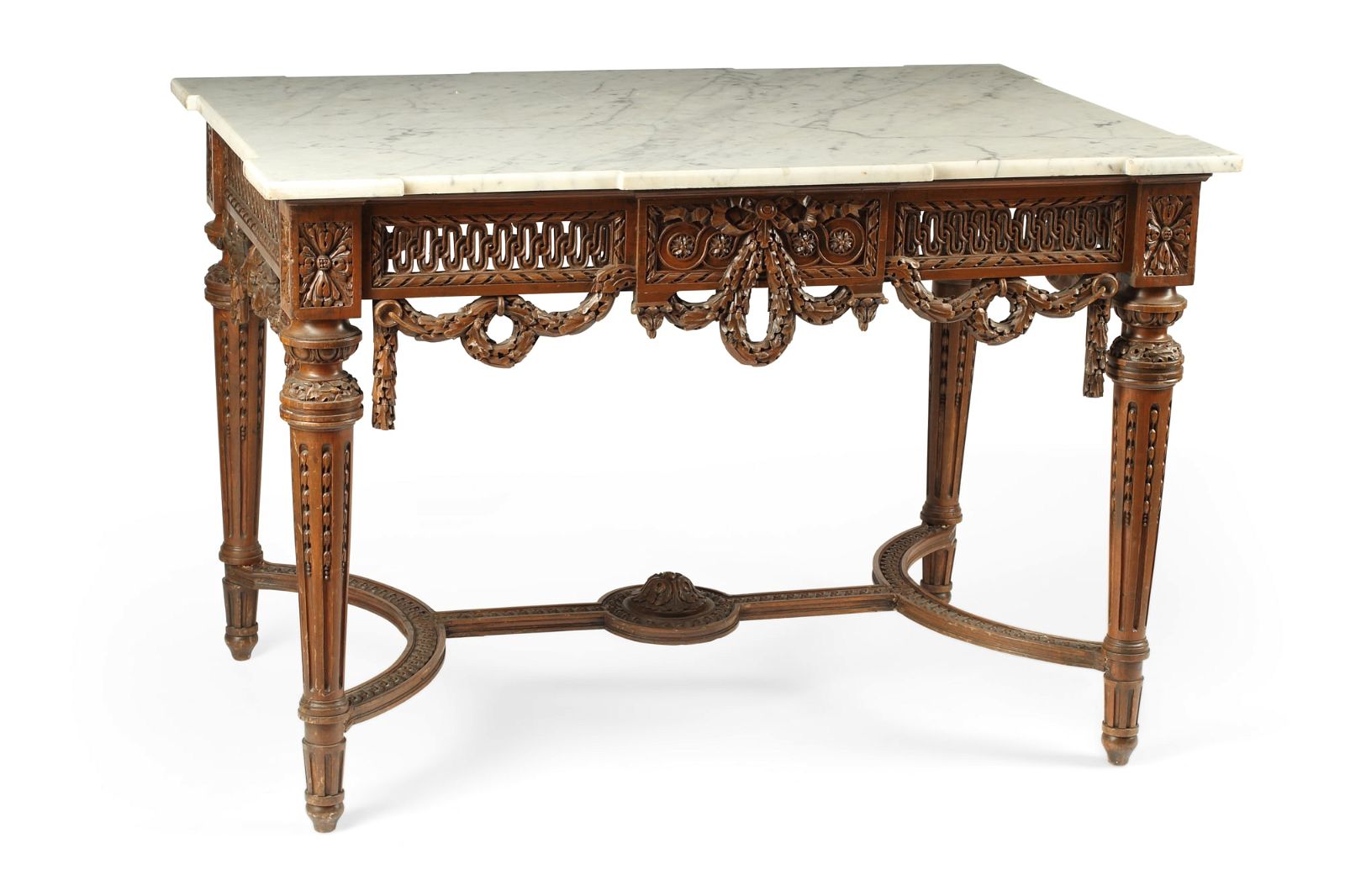 A LOUIS XVI STYLE  BEECHWOOD CENTER