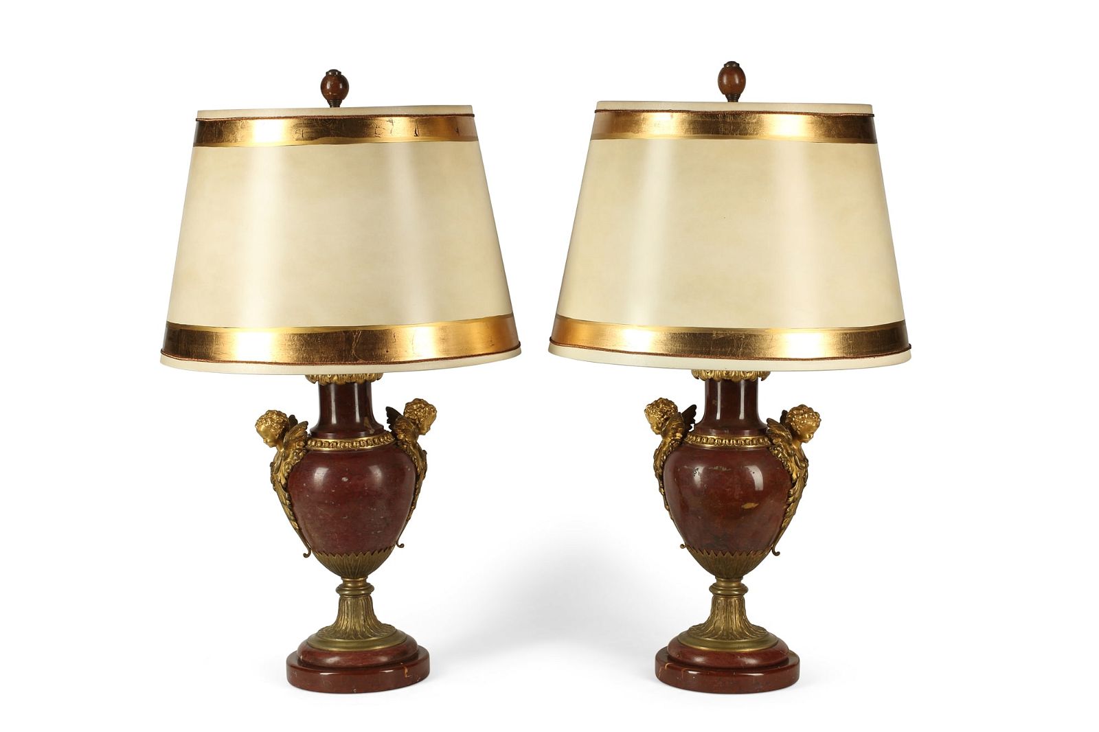 A PAIR OF FRENCH BRONZE MARBLE 2fb3622