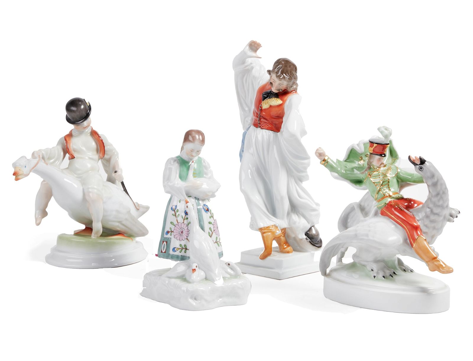 A GROUP OF FOUR HEREND PORCELAIN 2fb36e4