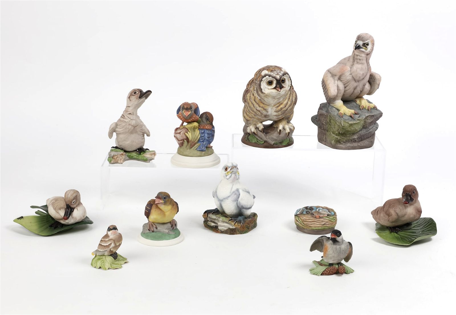 A GROUP OF ELEVEN BOEHM PORCELAIN MODELS