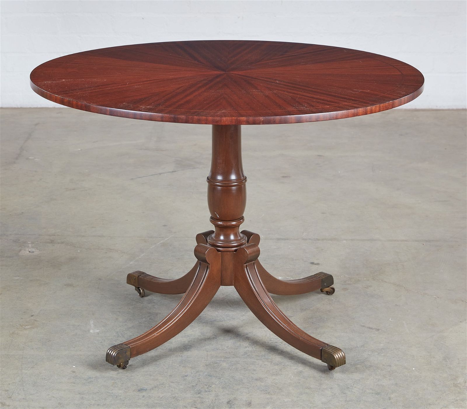 A GEORGE III STYLE MAHOGANY PEDESTAL 2fb384a