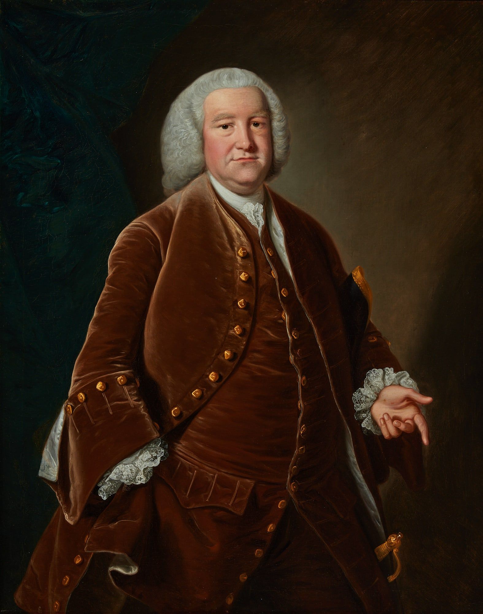 ATTRIB TO THOMAS HUDSON PORTRAIT 2fb3860