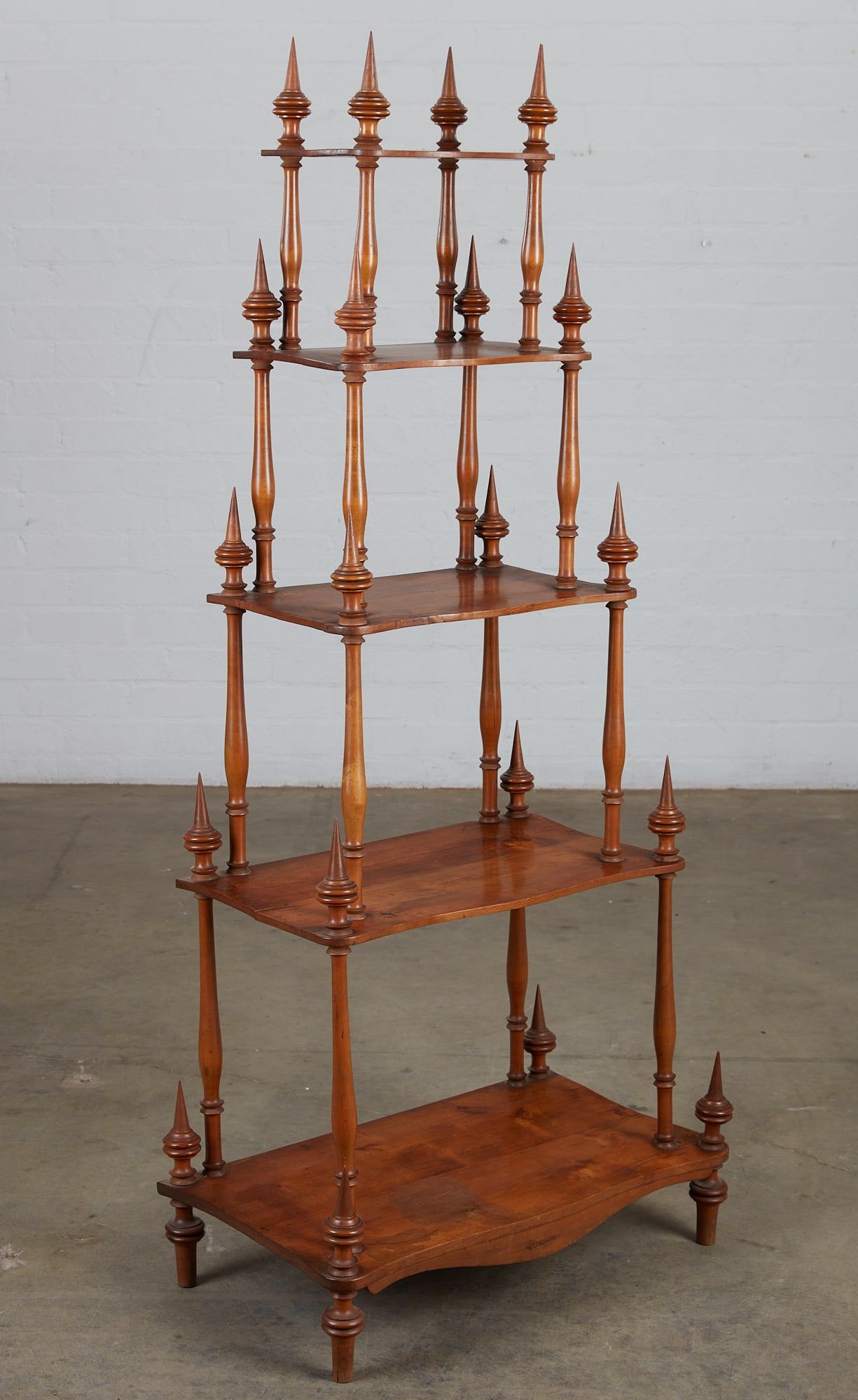 A SWEDISH MAPLE FIVE TIERED SHELFA 2fb386f