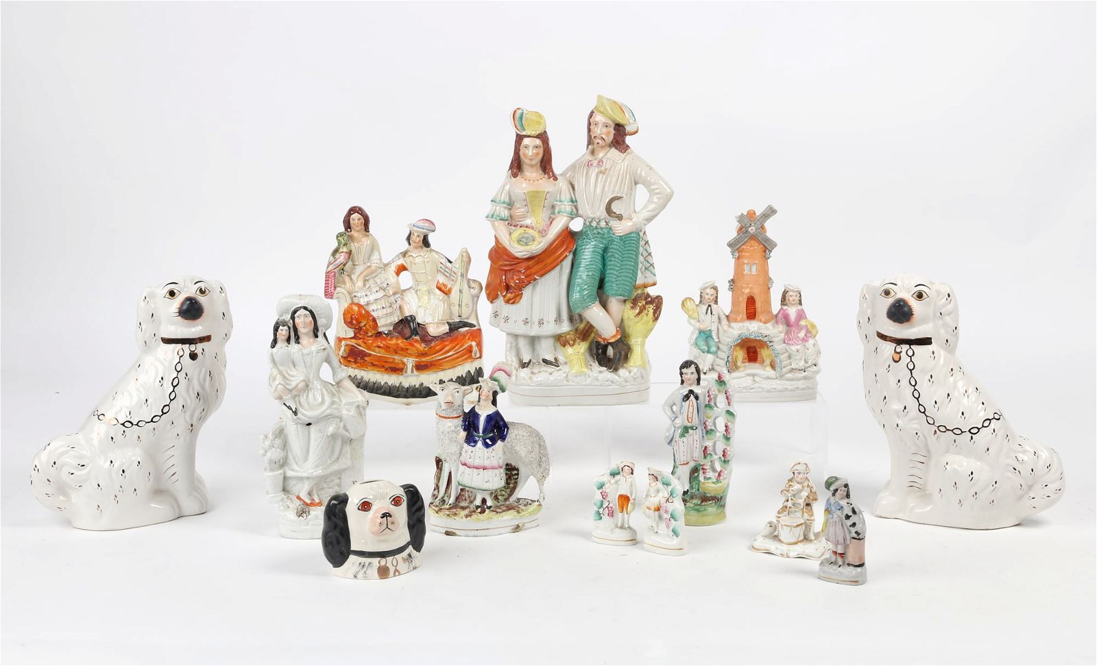 A GROUP OF STAFFORDSHIRE POTTERY 2fb3956