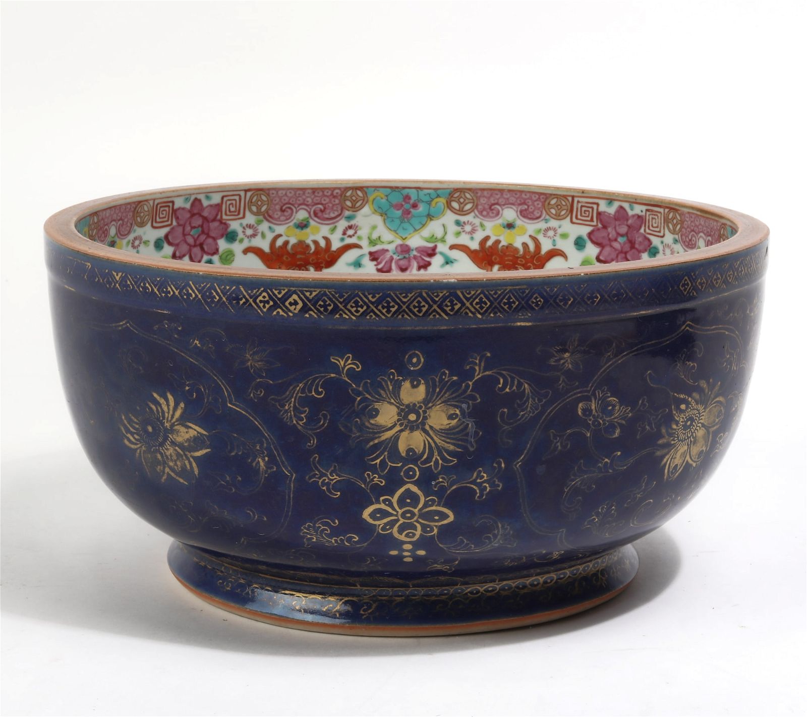 A CHINESE COBALT AND GILT ENAMELED 2fb39b8