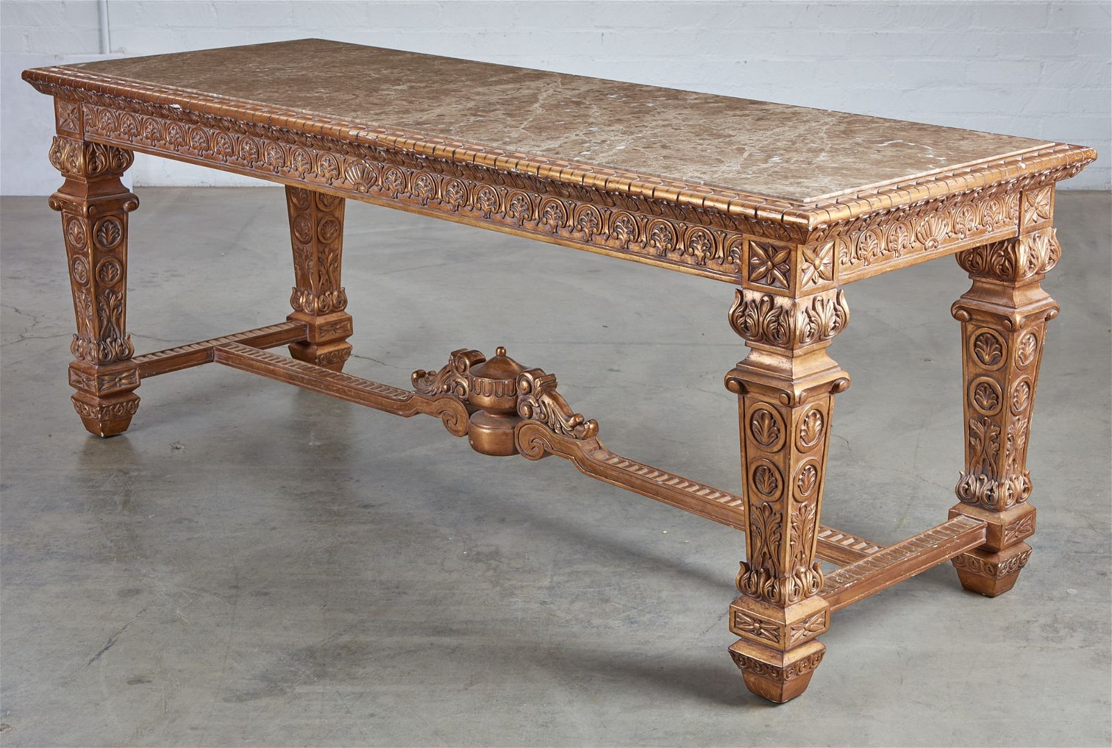 A BAROQUE STYLE GILTWOOD TABLE  2fb3a2a