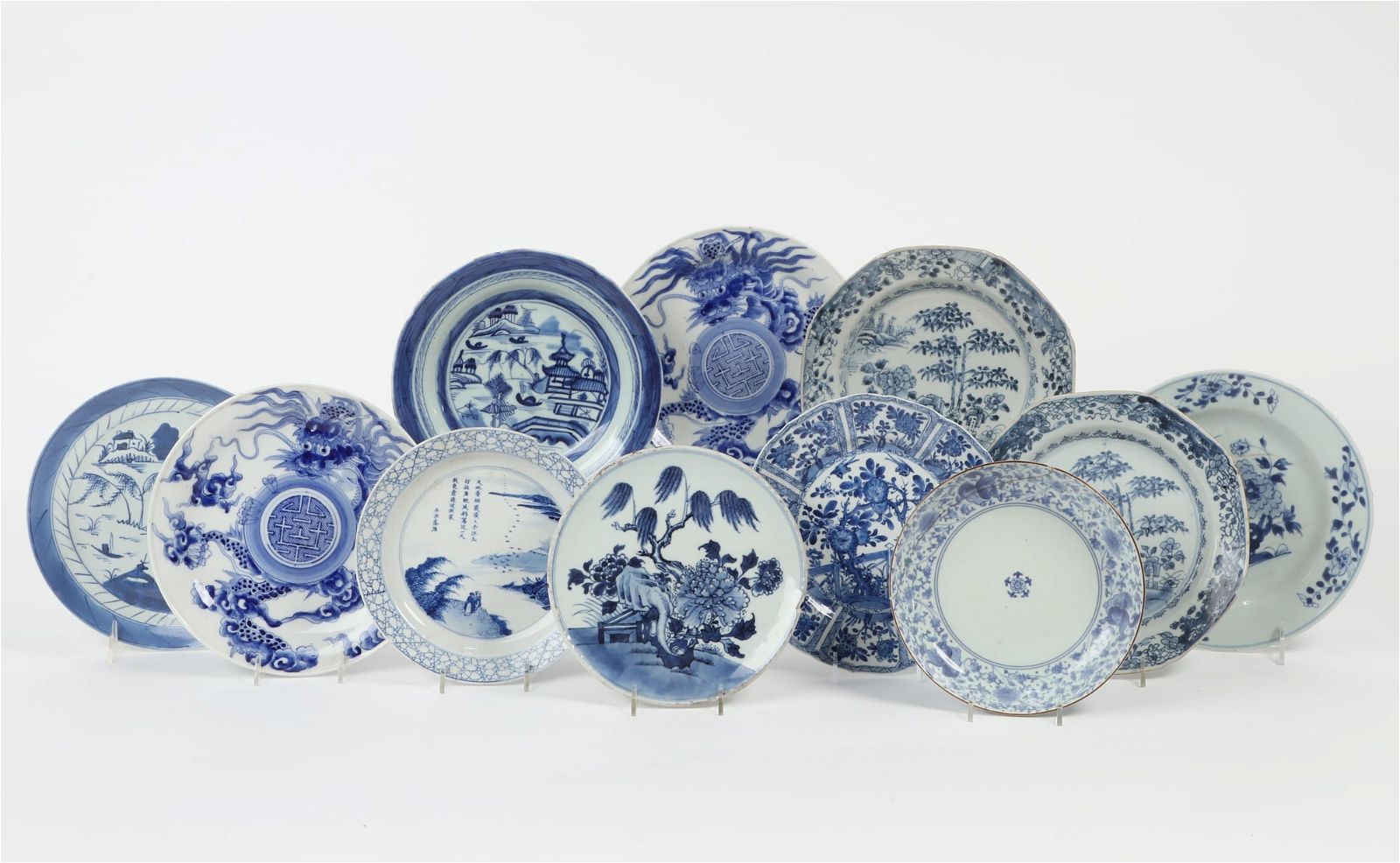 ELEVEN CHINESE BLUE AND WHITE PORCELAIN 2fb39f6