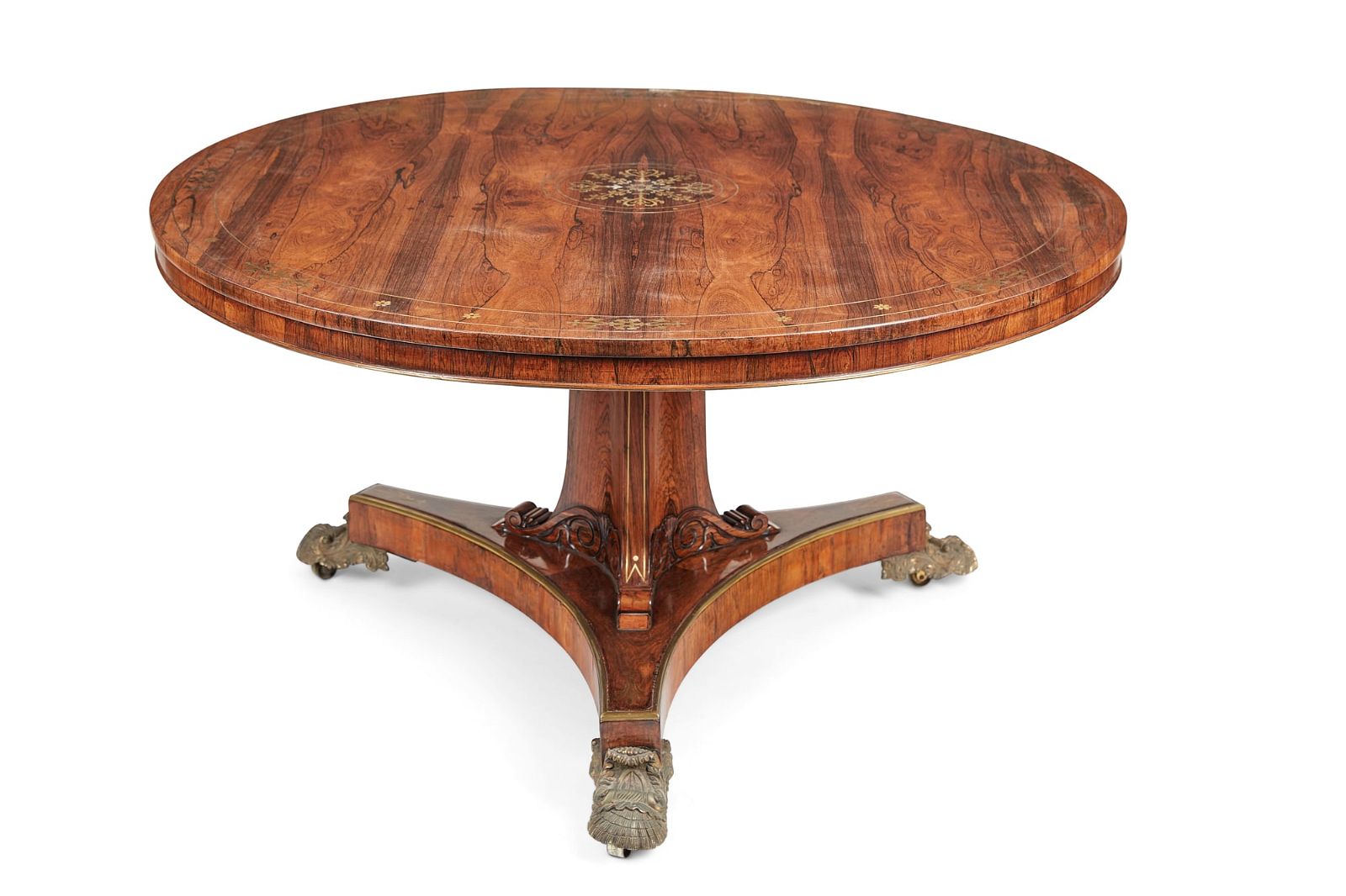 A REGENCY HARDWOOD TILT TOP BREAKFAST